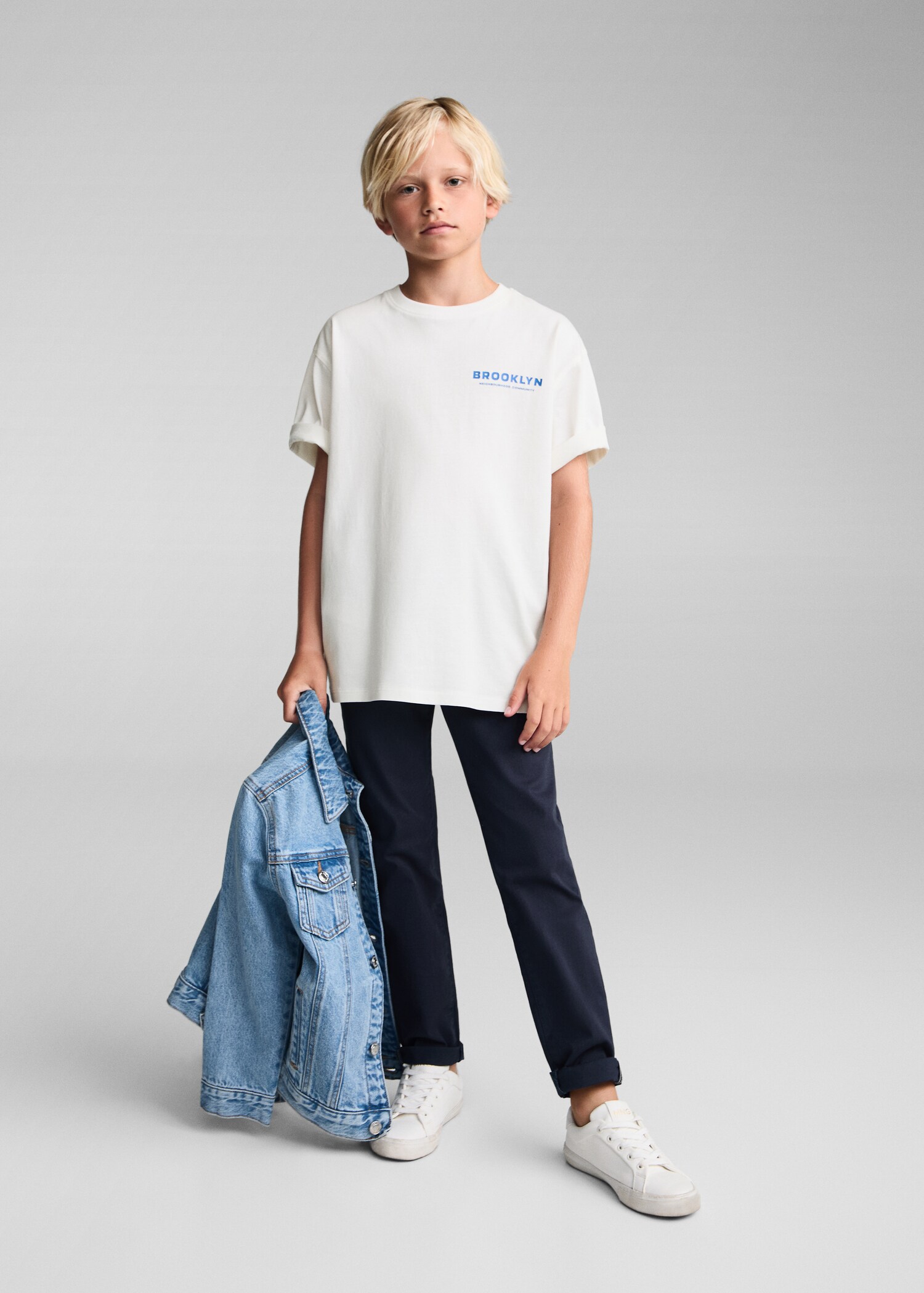 Printed cotton-blend T-shirt - General plane