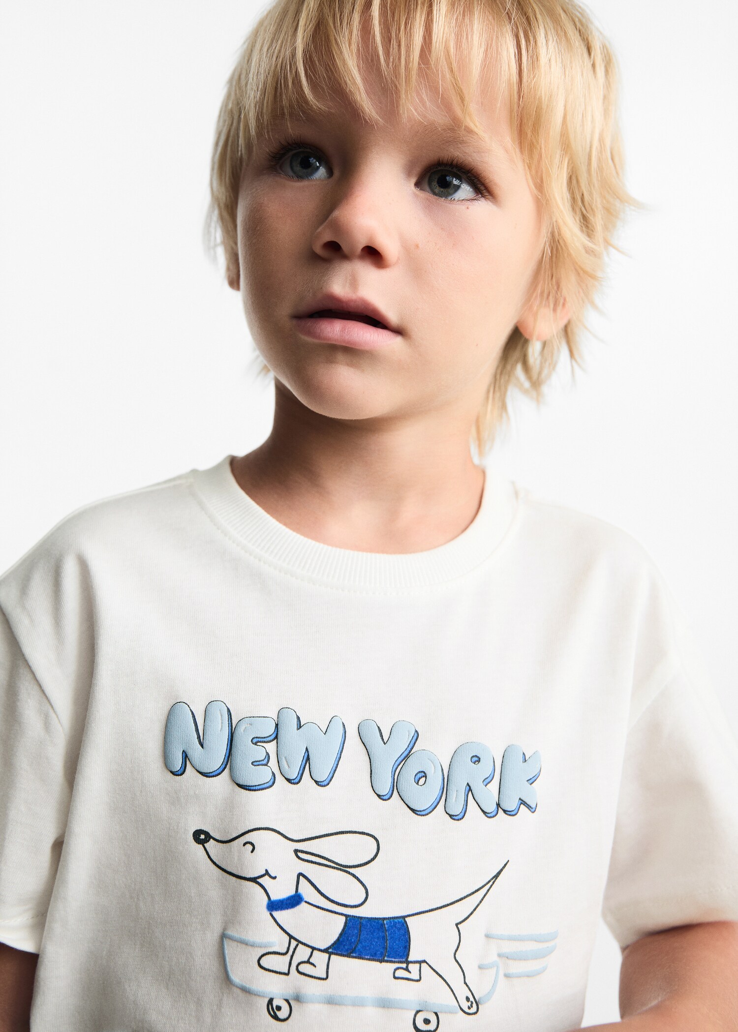 Printed cotton-blend T-shirt - General plane