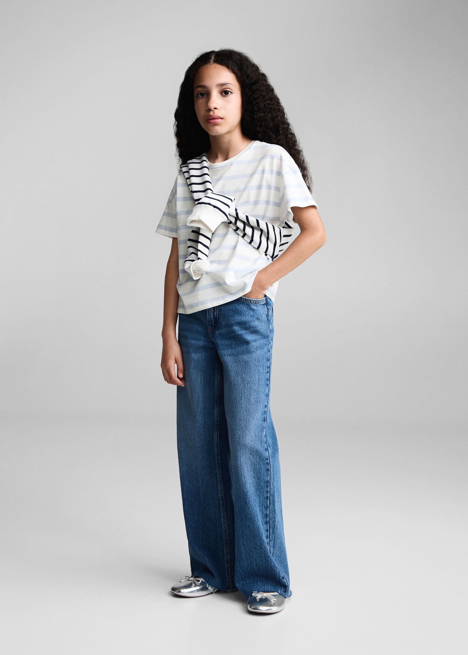 Striped cotton T-shirt - General plane