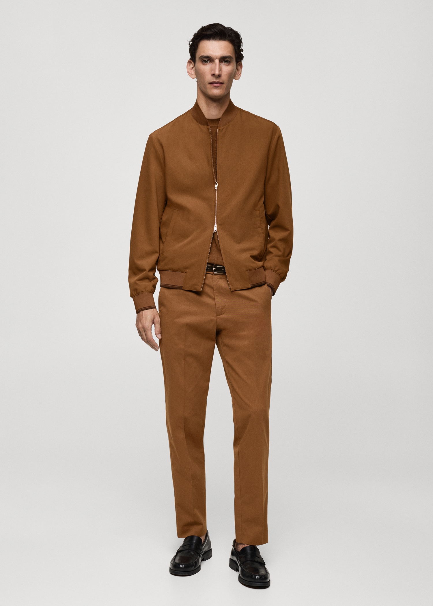 Stretch-fabric bomber jacket - General plane