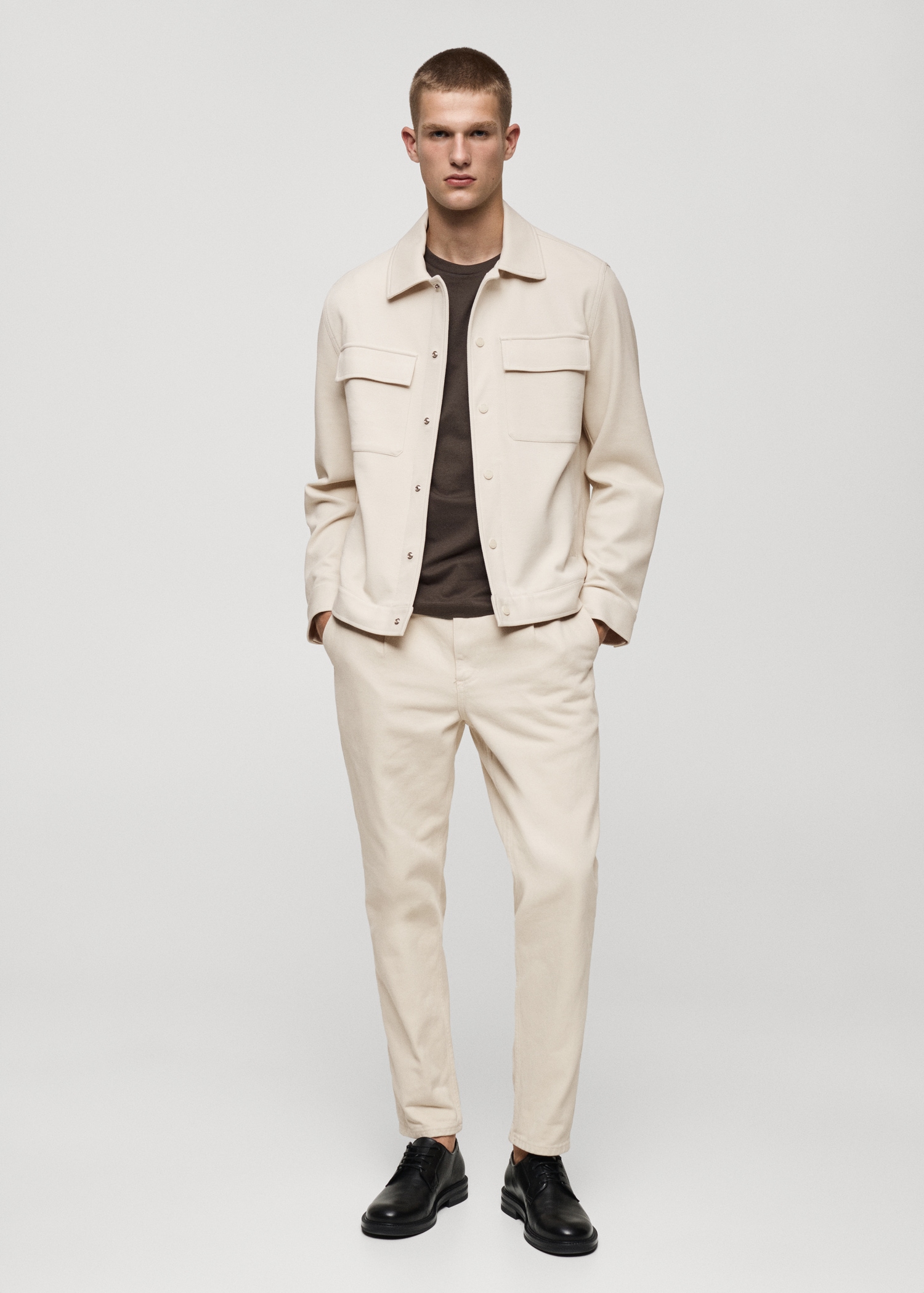 Surchemise twill coton poches - Plan général