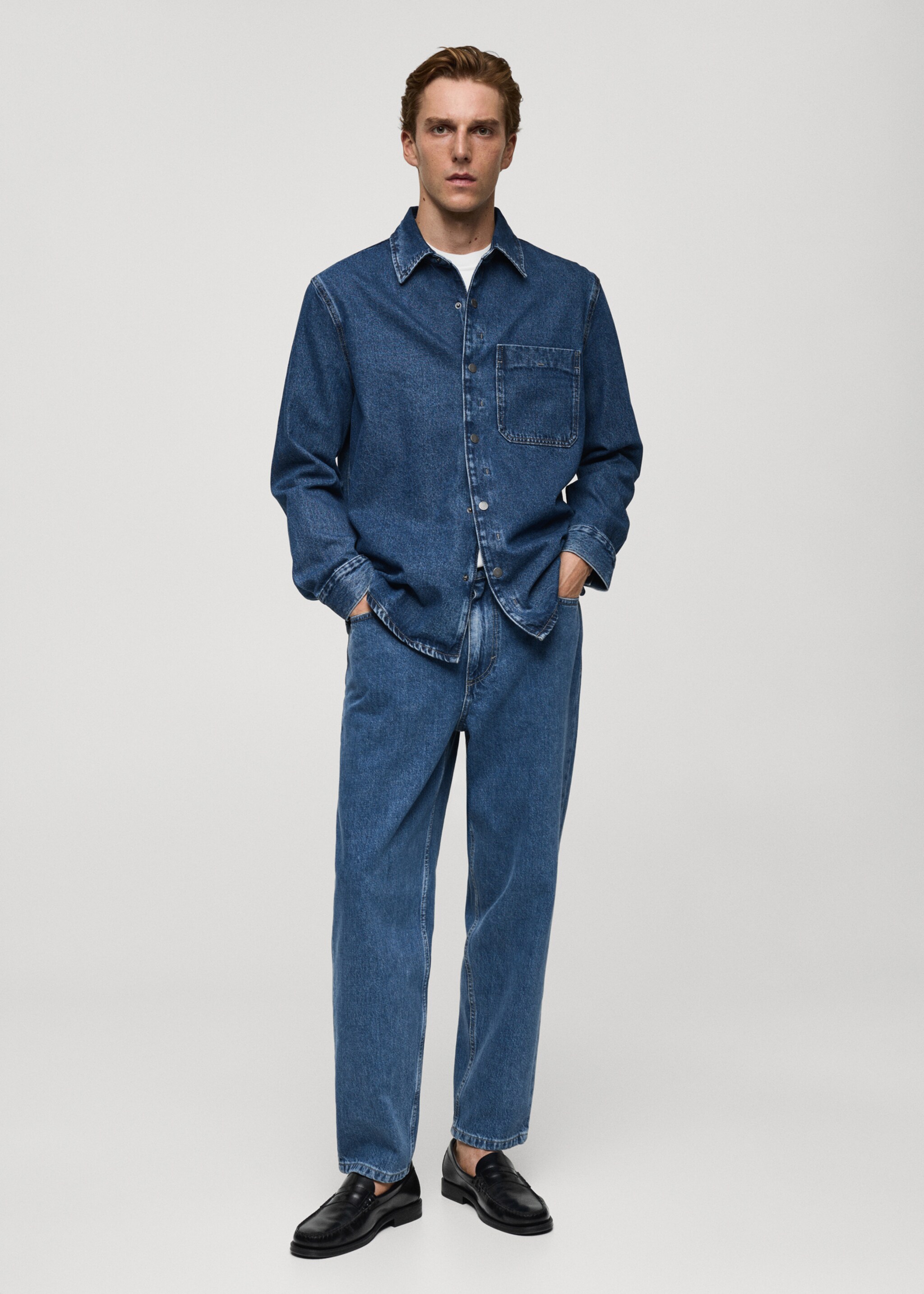 Relaxed-fit cropped jeans - General plane