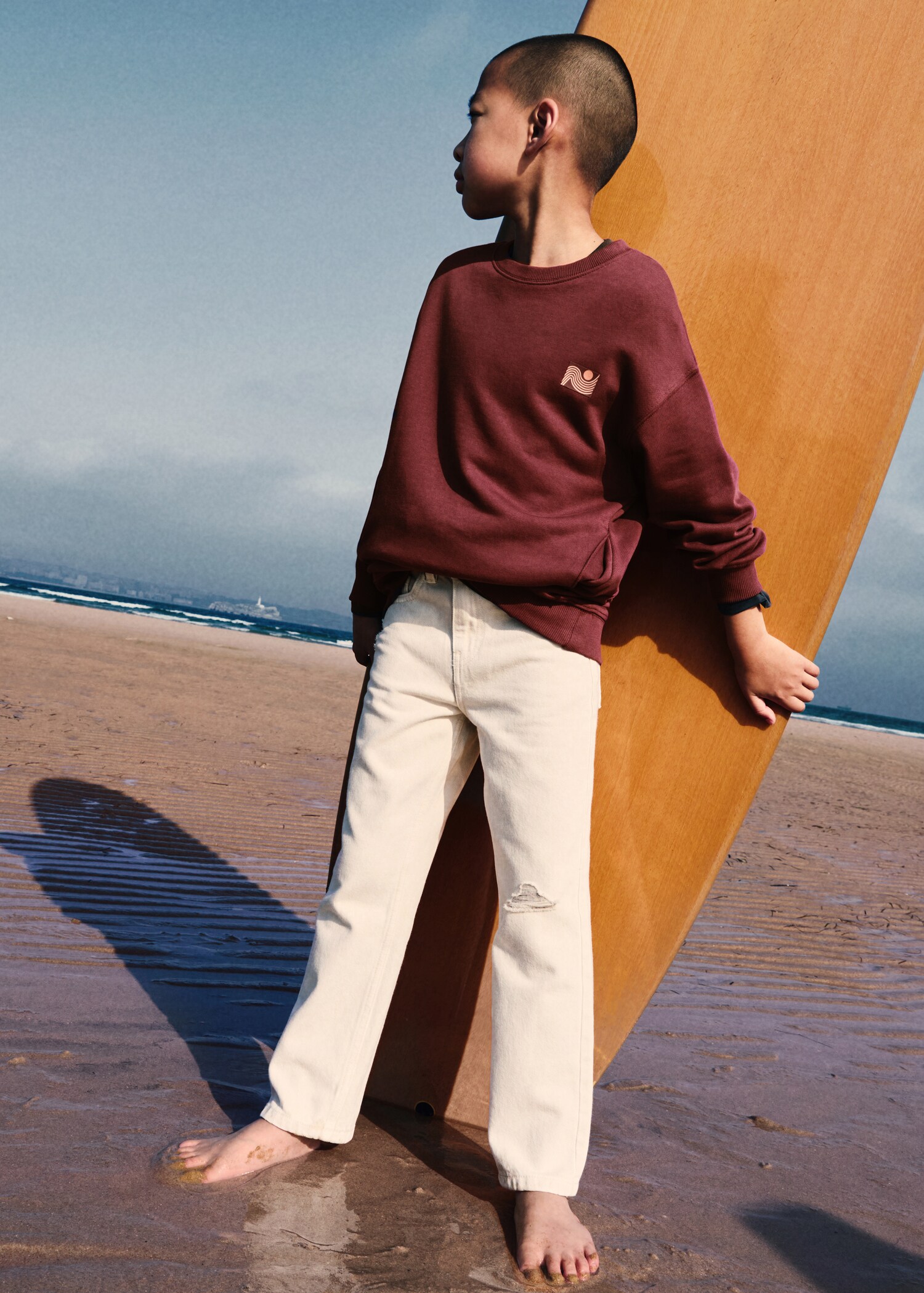 Sweat-shirt coton imprimé - Plan général