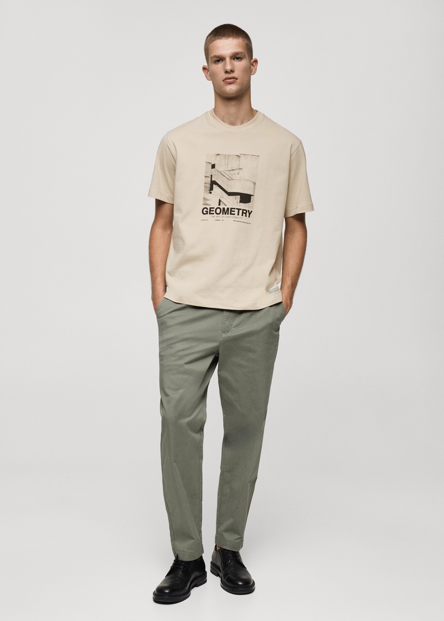 Camiseta 100% algodón estampado gráfico delantero - Plano general