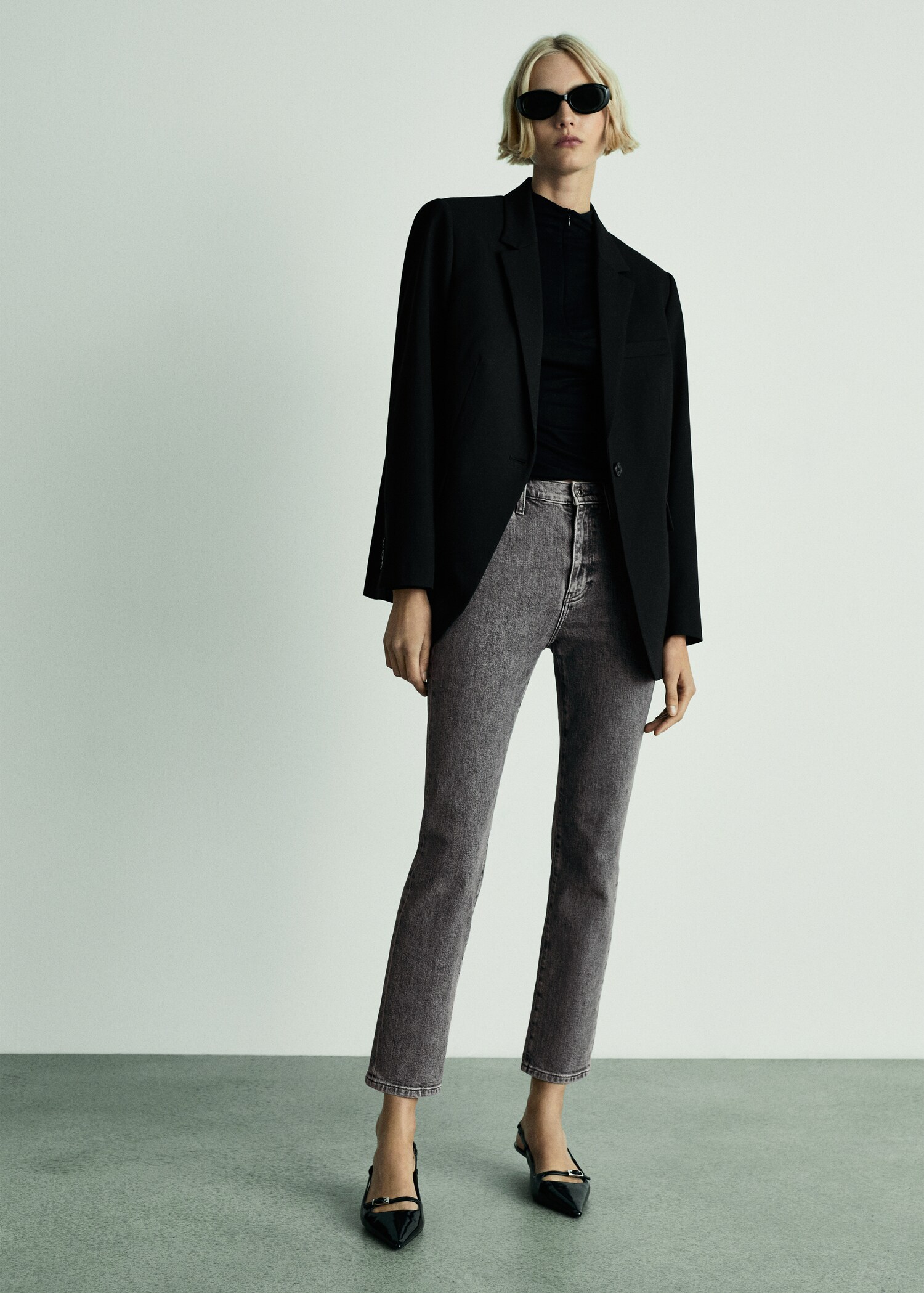Jeans Claudia slim crop - Plano general