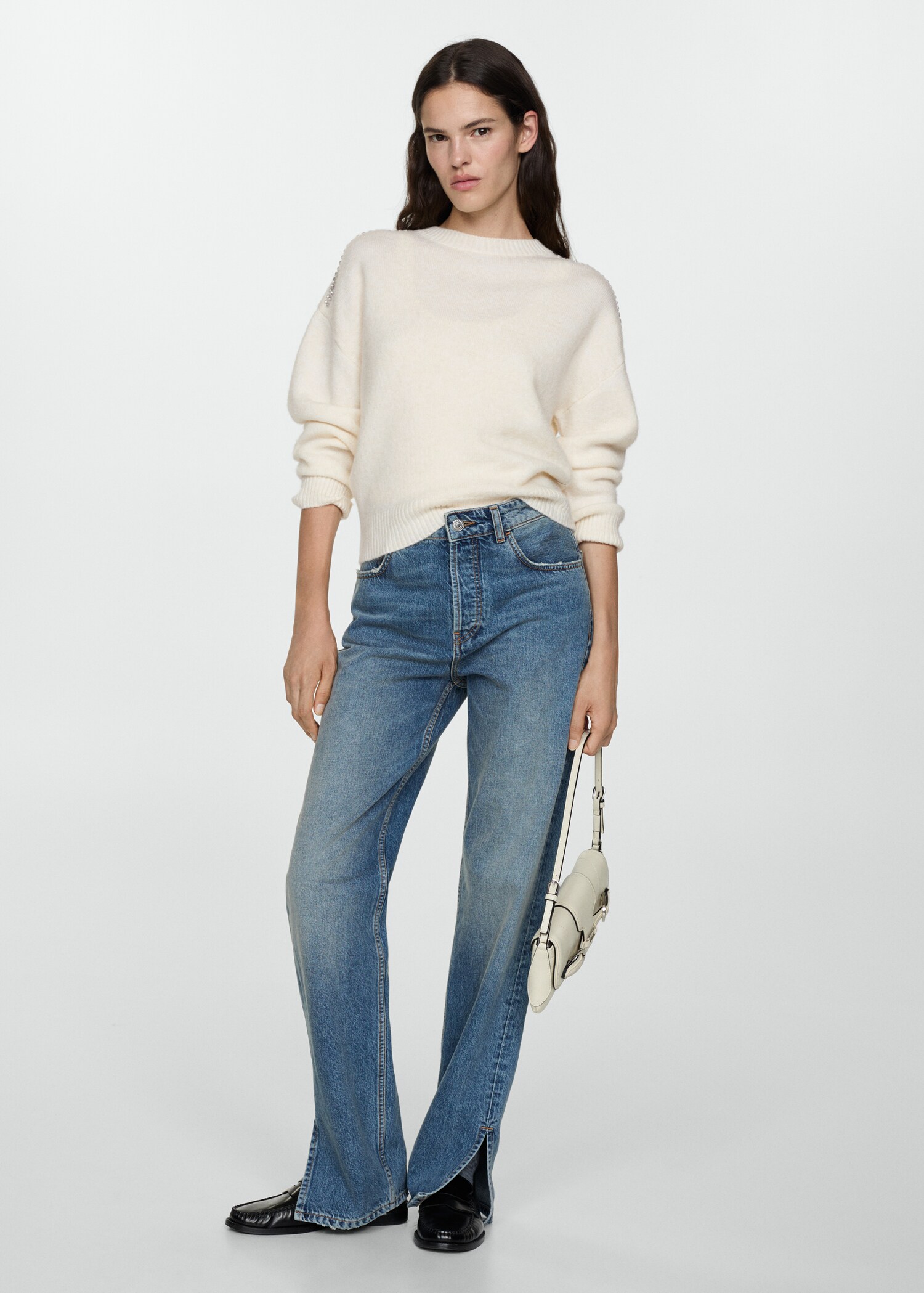 Pull-over maille détails brillants - Plan général