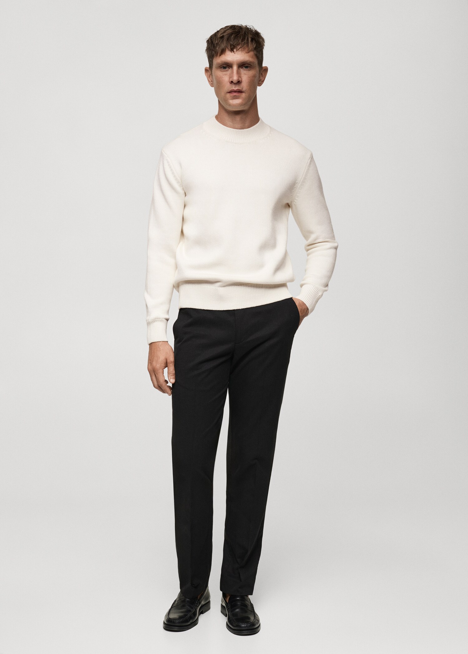 Medium-knit cotton sweater - General plane