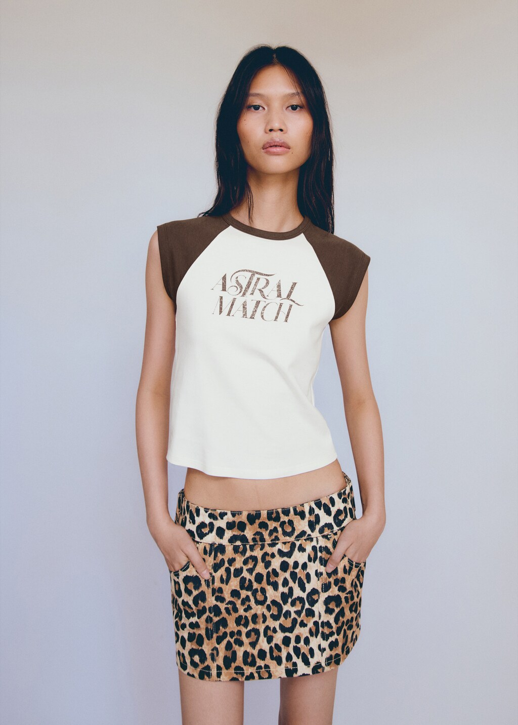 Printed cotton-blend T-shirt - image 2
