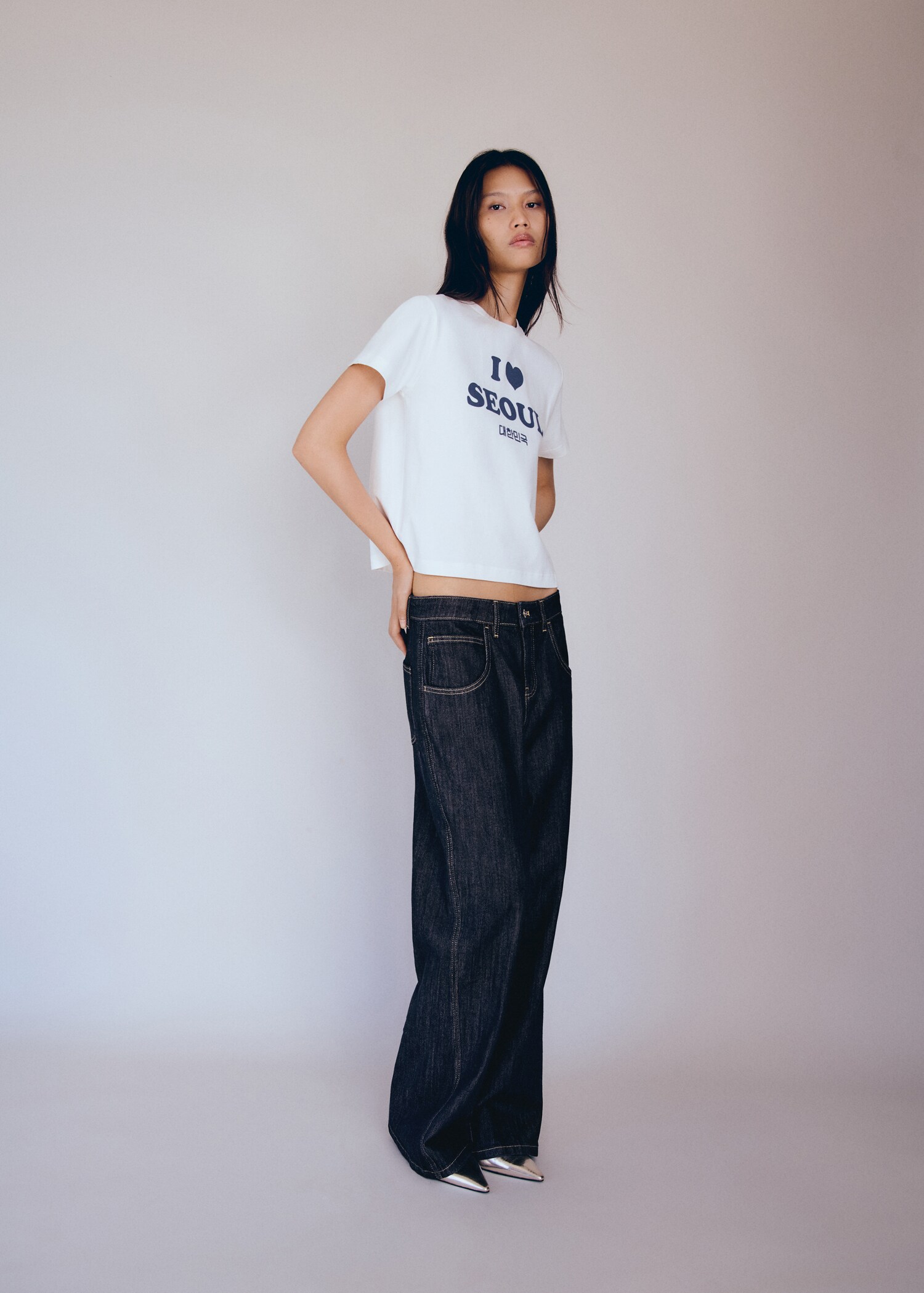 Printed cotton-blend t-shirt - General plane