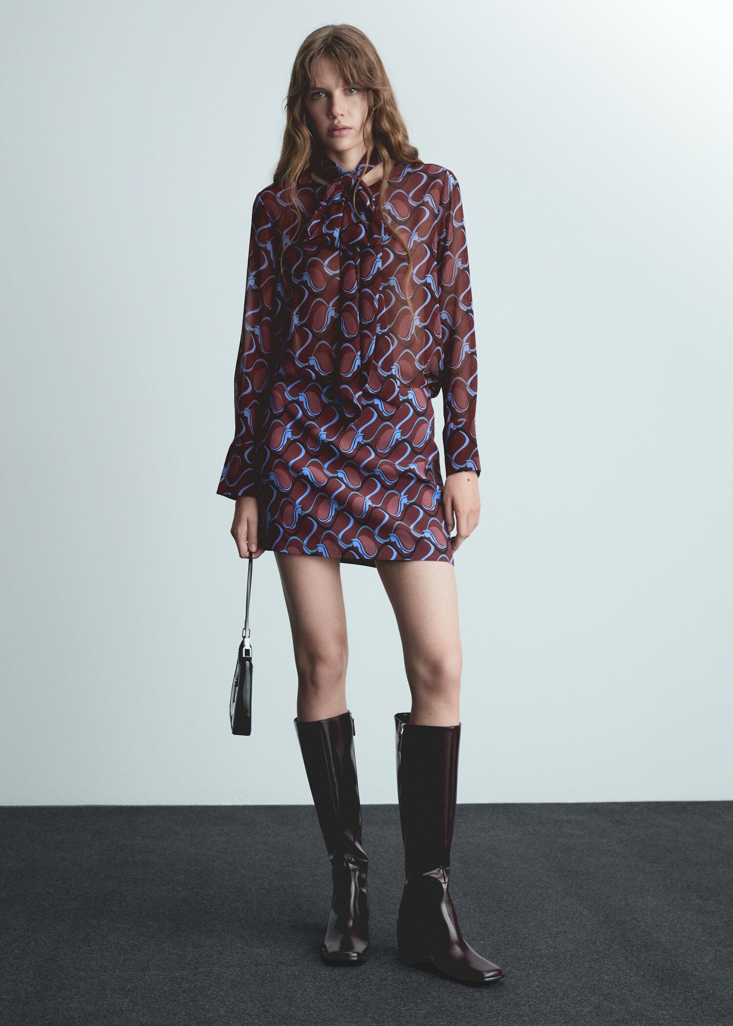 Bow printed shirt - General plane