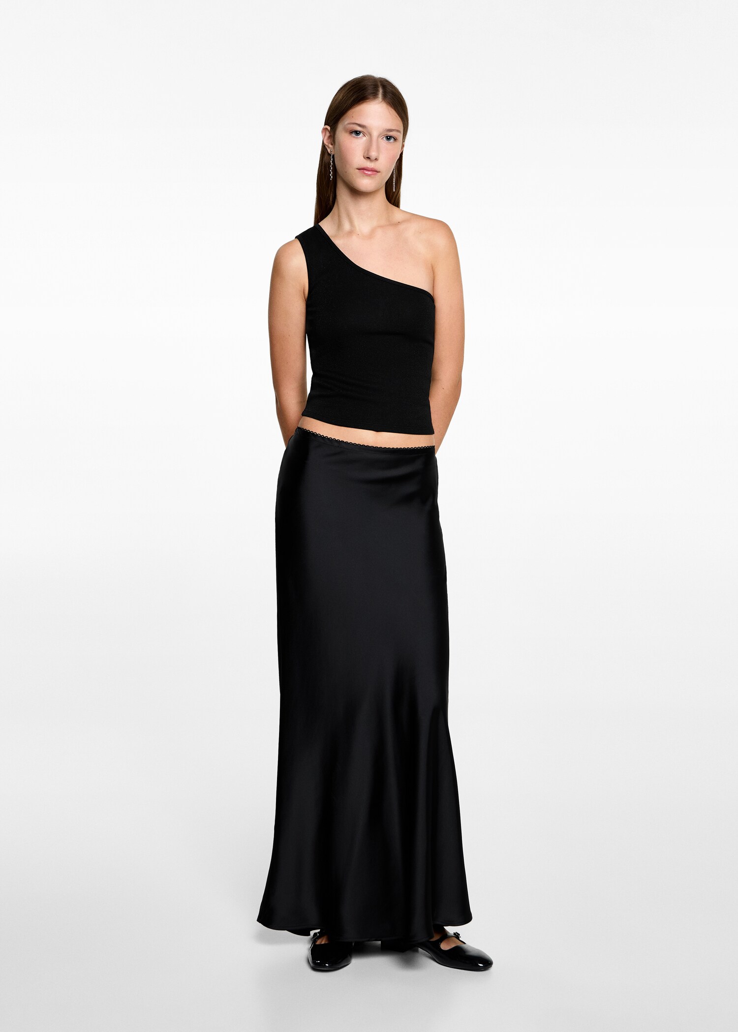 Asymmetrical lurex top - General plane