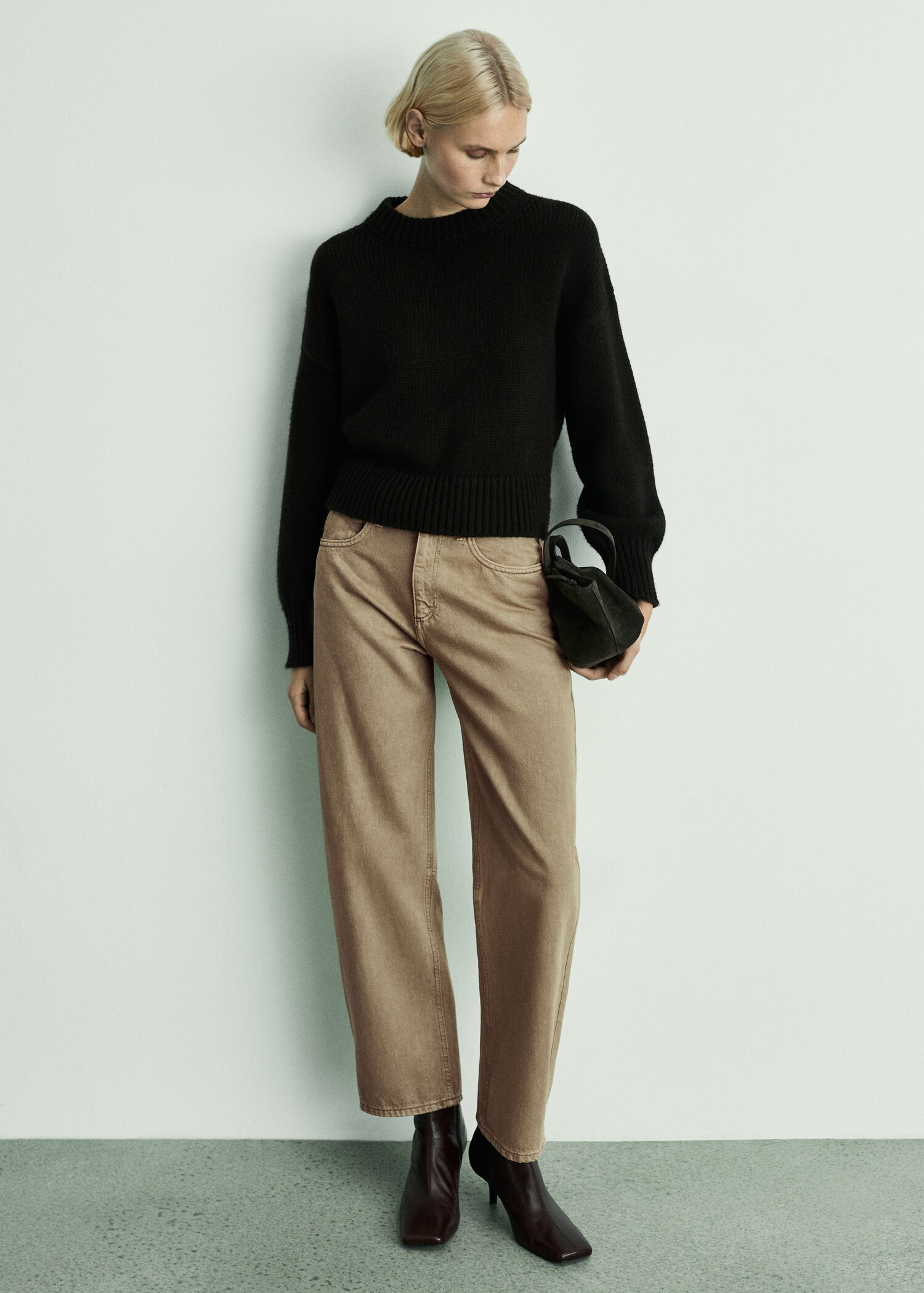 High-waist balloon jeans - General plane
