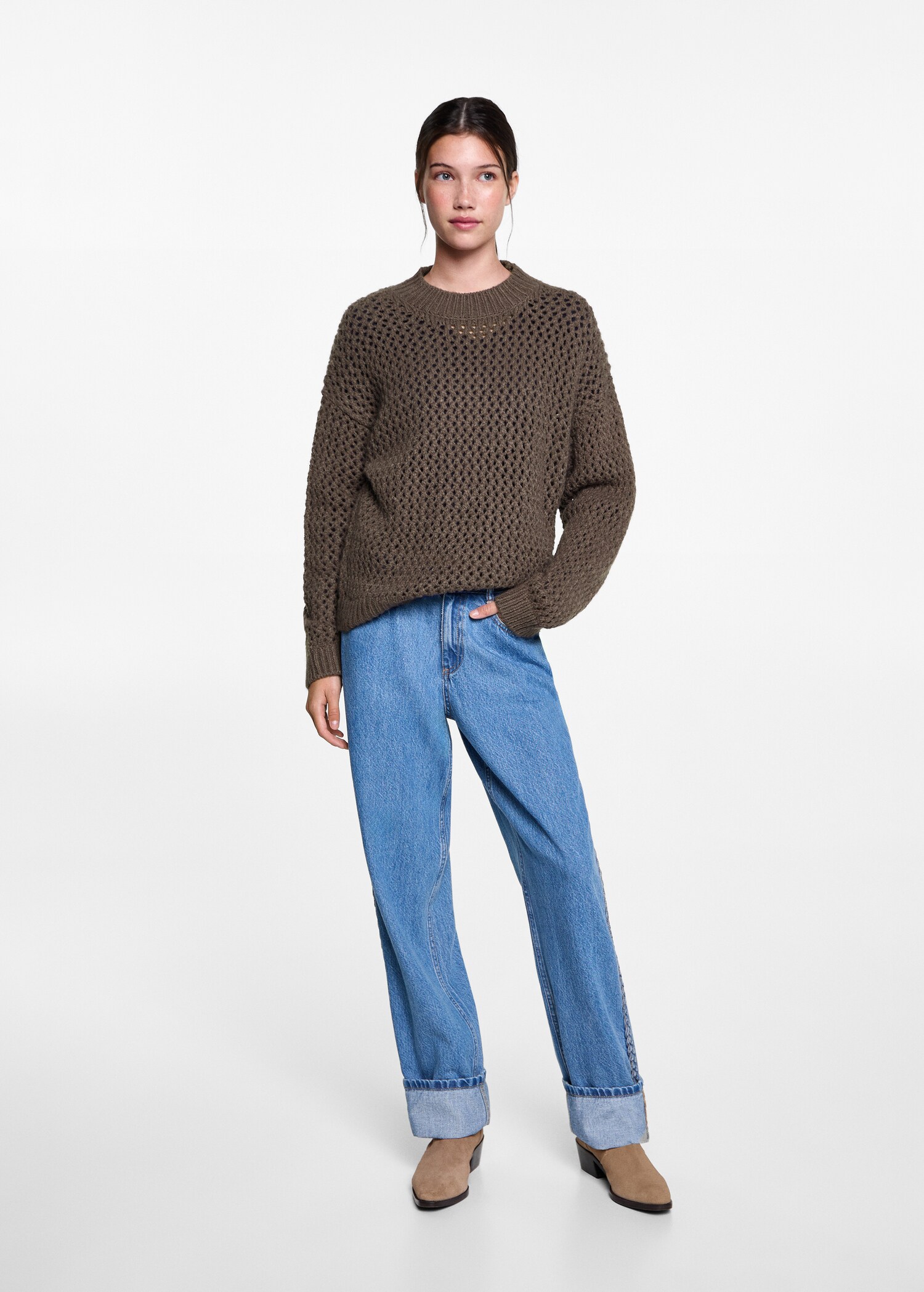 Textured knit sweater - General plane