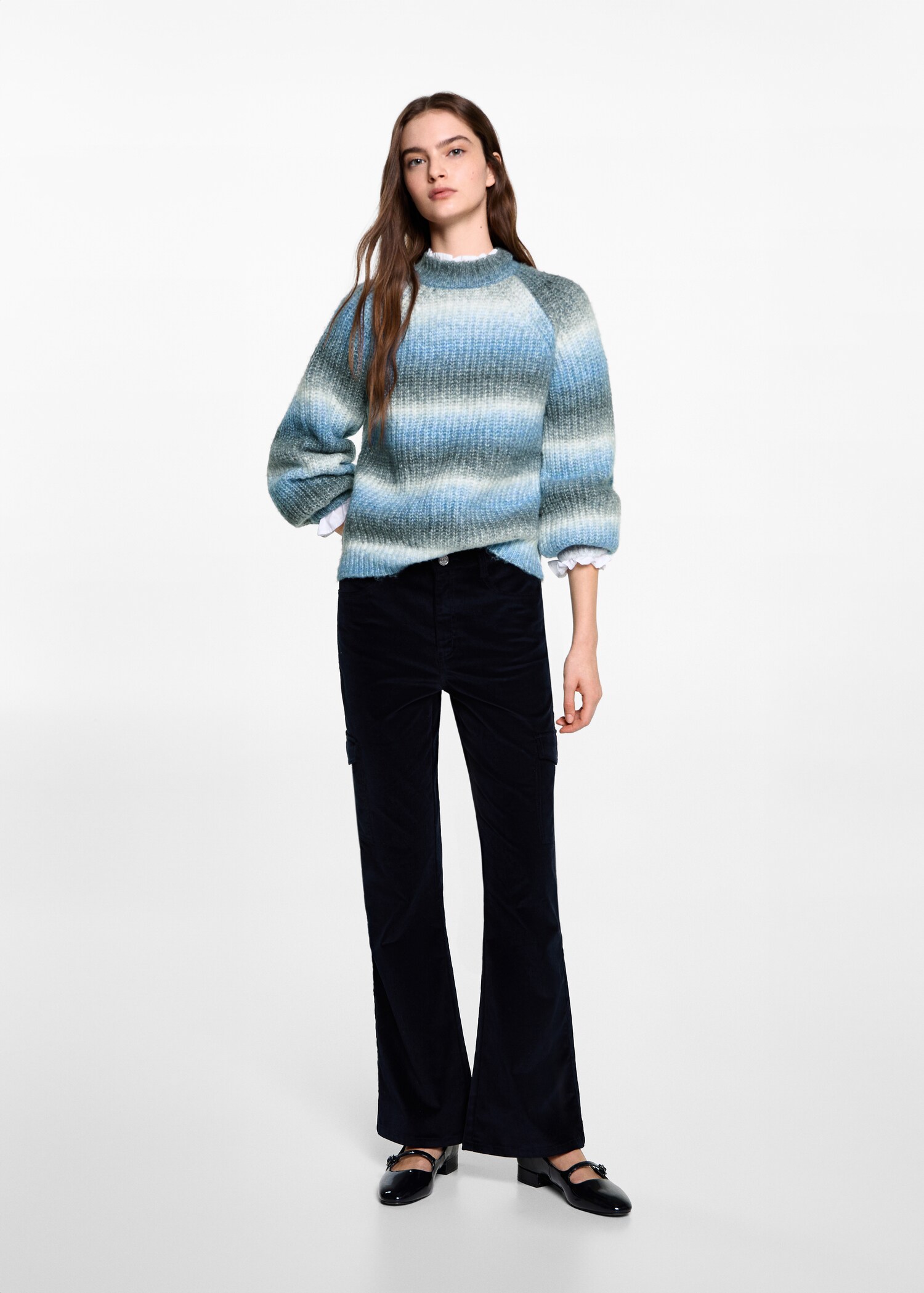 Degraded knitted sweater - General plane