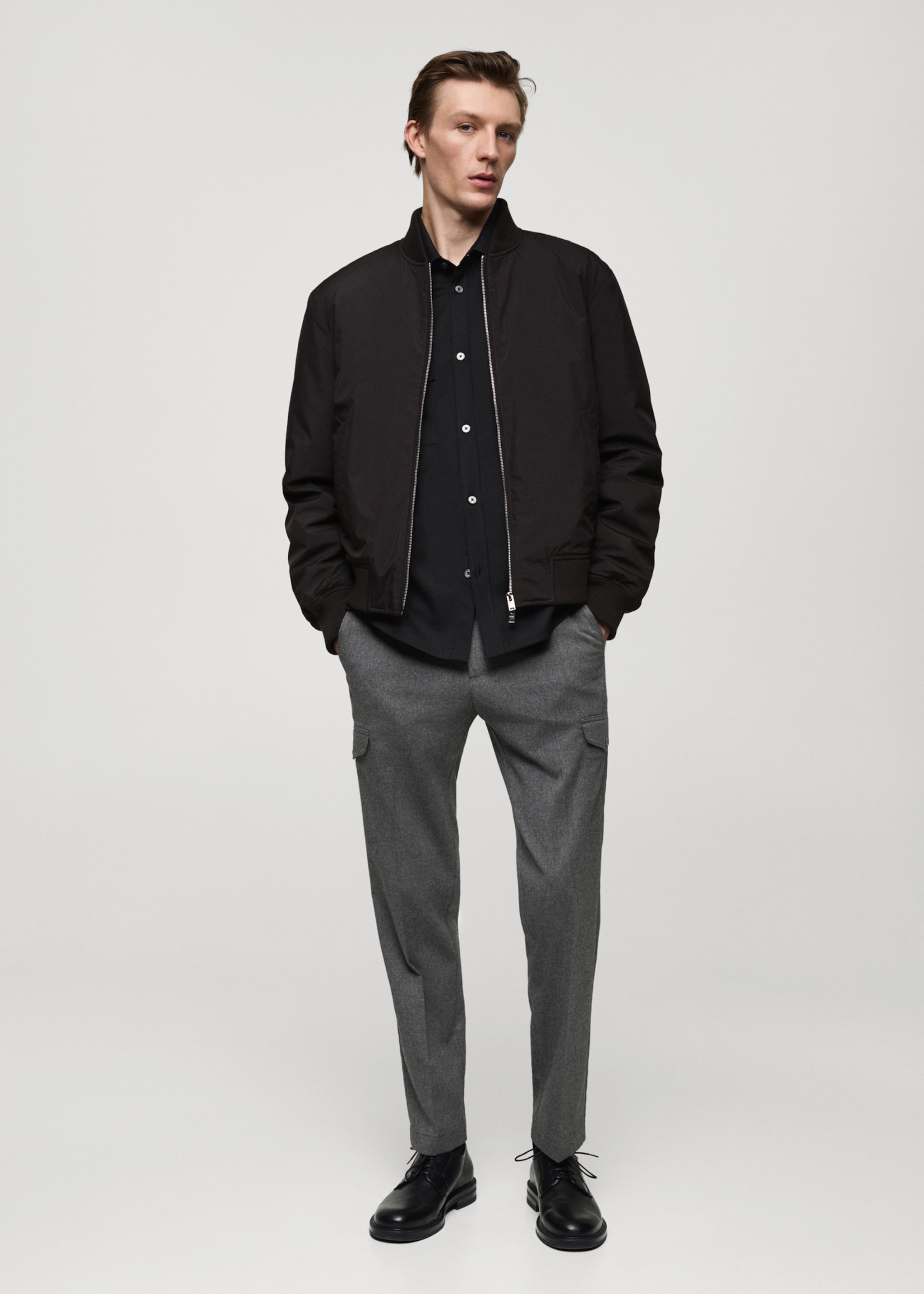 Regular fit quilted bomber - General plane