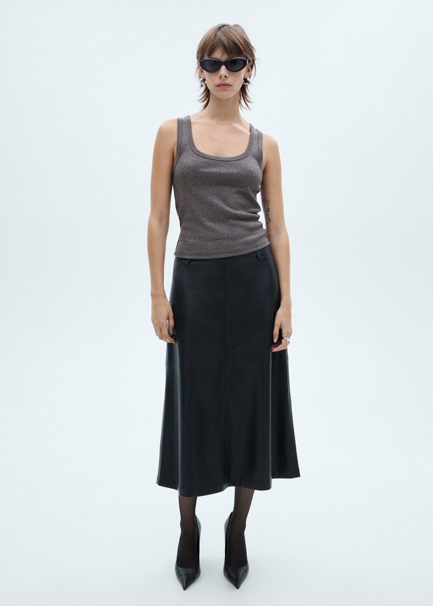 Sequined tank top - General plane