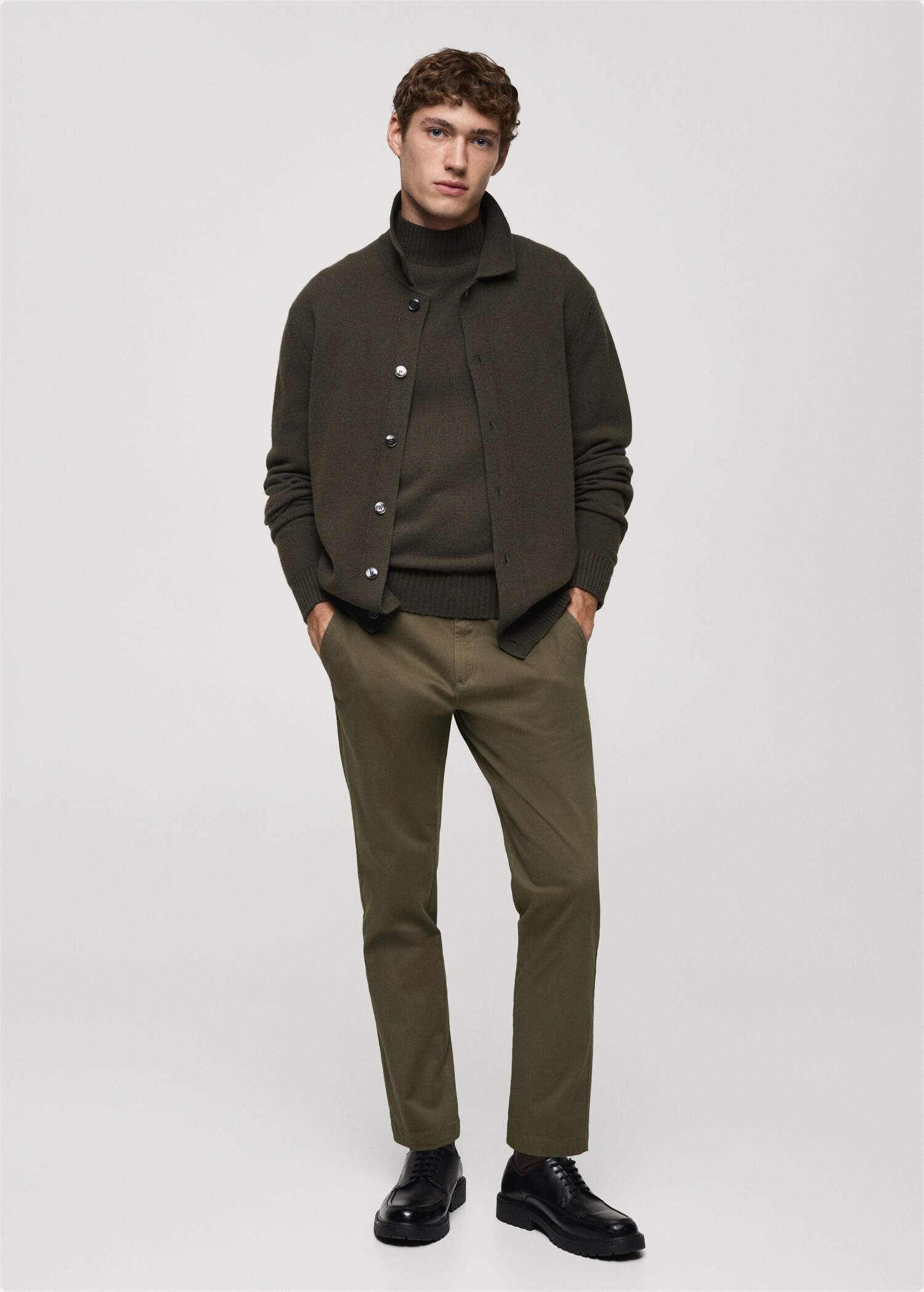 Pantalon coton tapered crop - Plan général