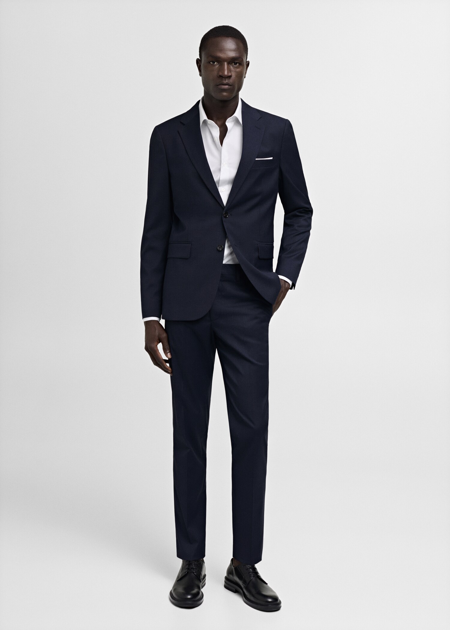 Milan slim-fit suit jacket - General plane