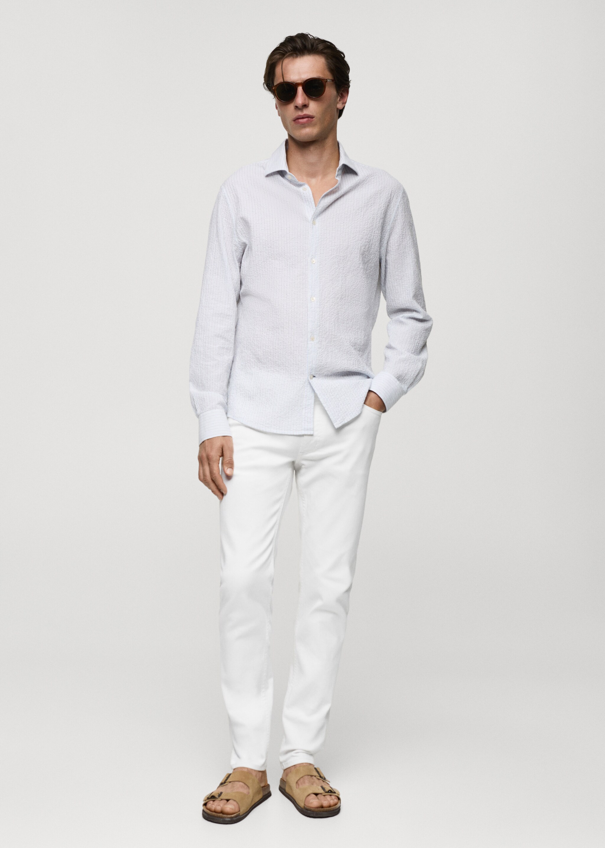 Jan slim-fit jeans - General plane, White. Ref: 77010597-00.