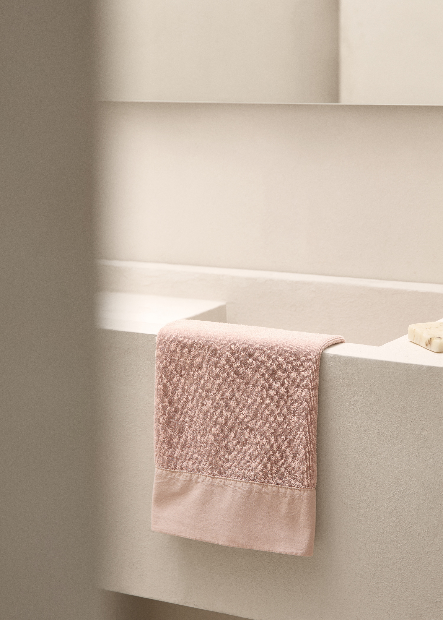 Cotton textured hand towel 50x90cm - General plane