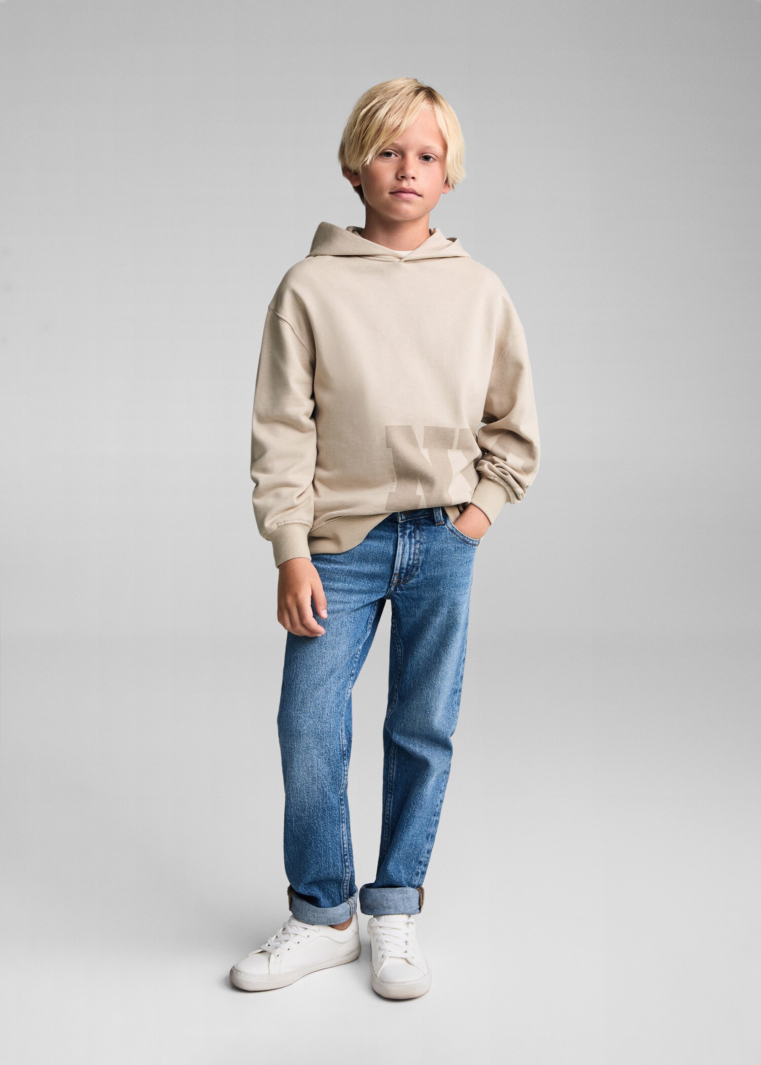 Printed cotton sweatshirt - General plane