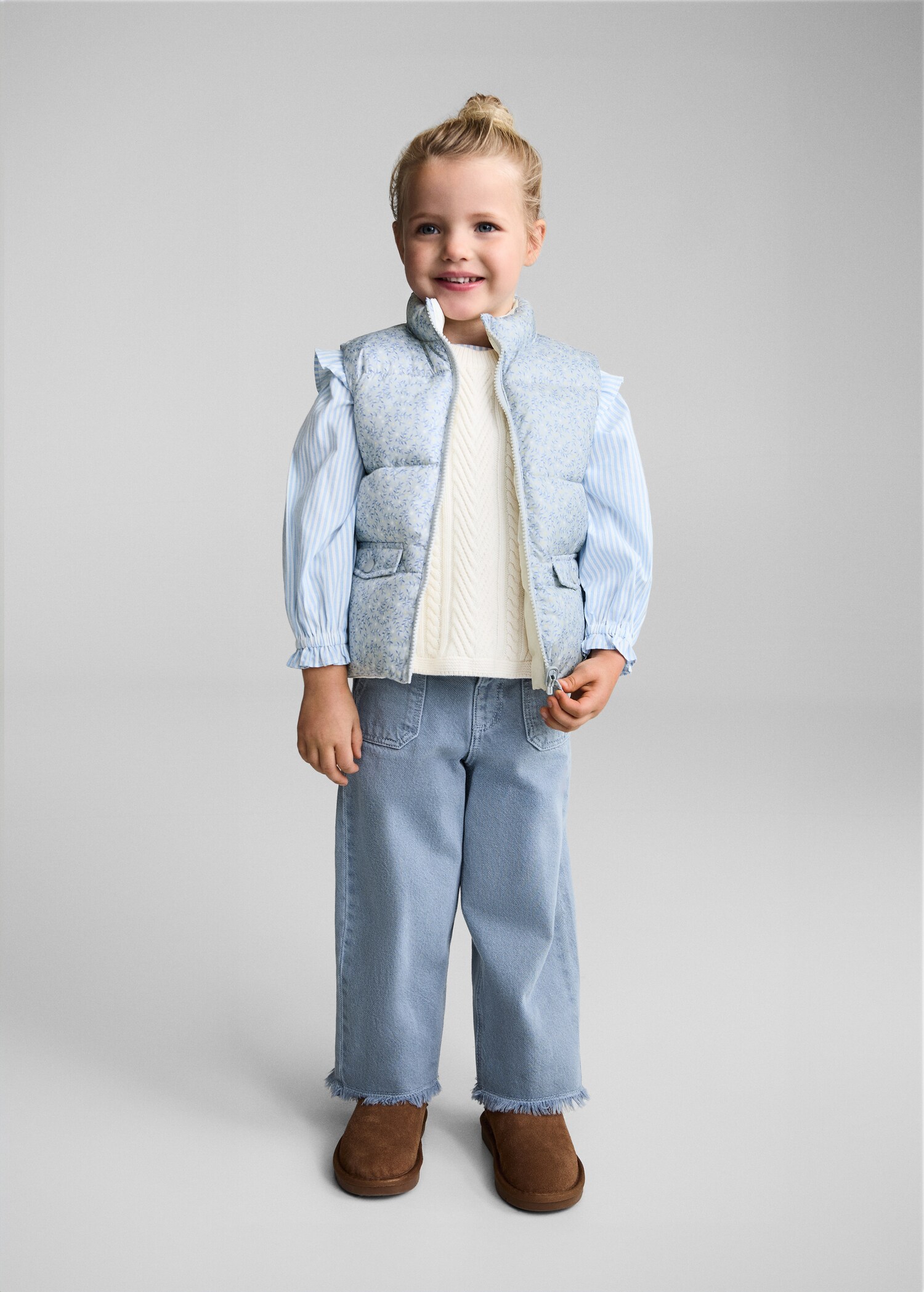 Chaleco acolchado reversible - Plano general