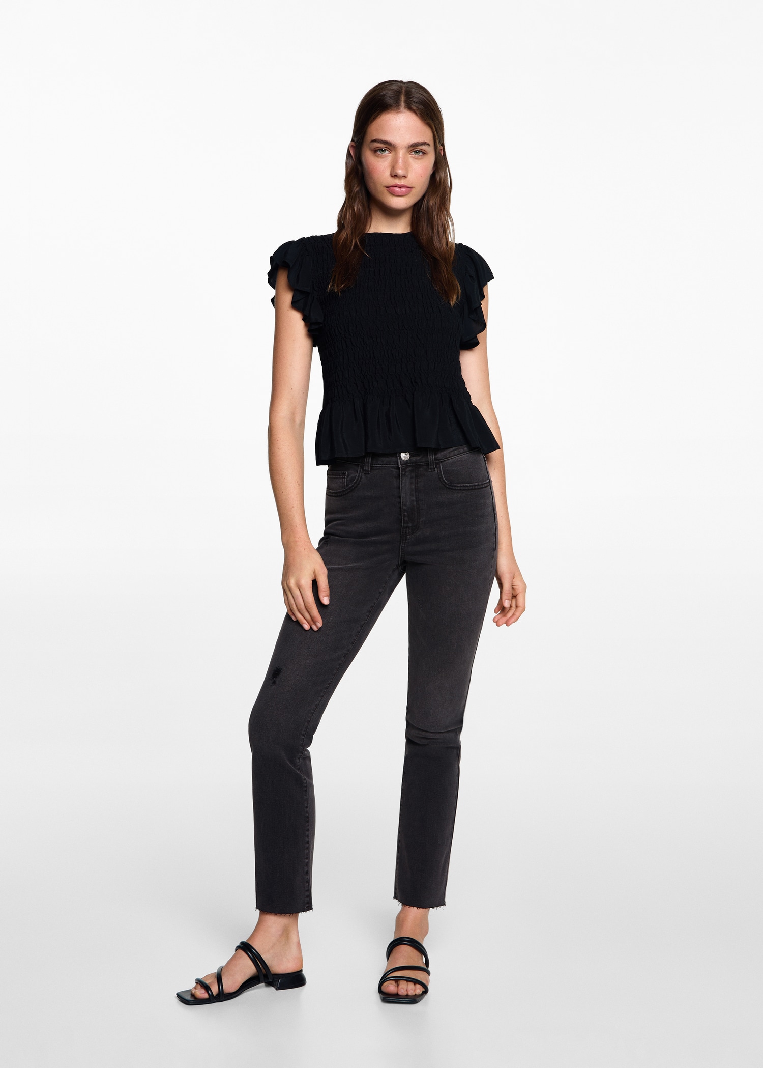 Jeans slim cropped - Plano general