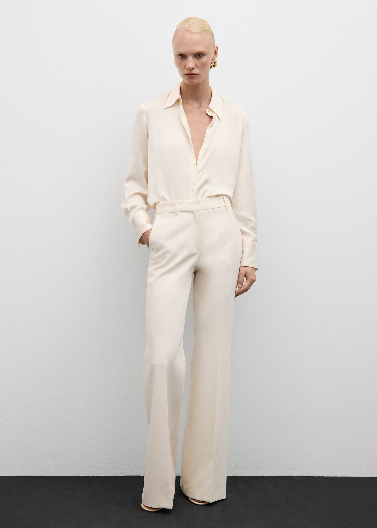 Chemise fluide satinée - Plan général