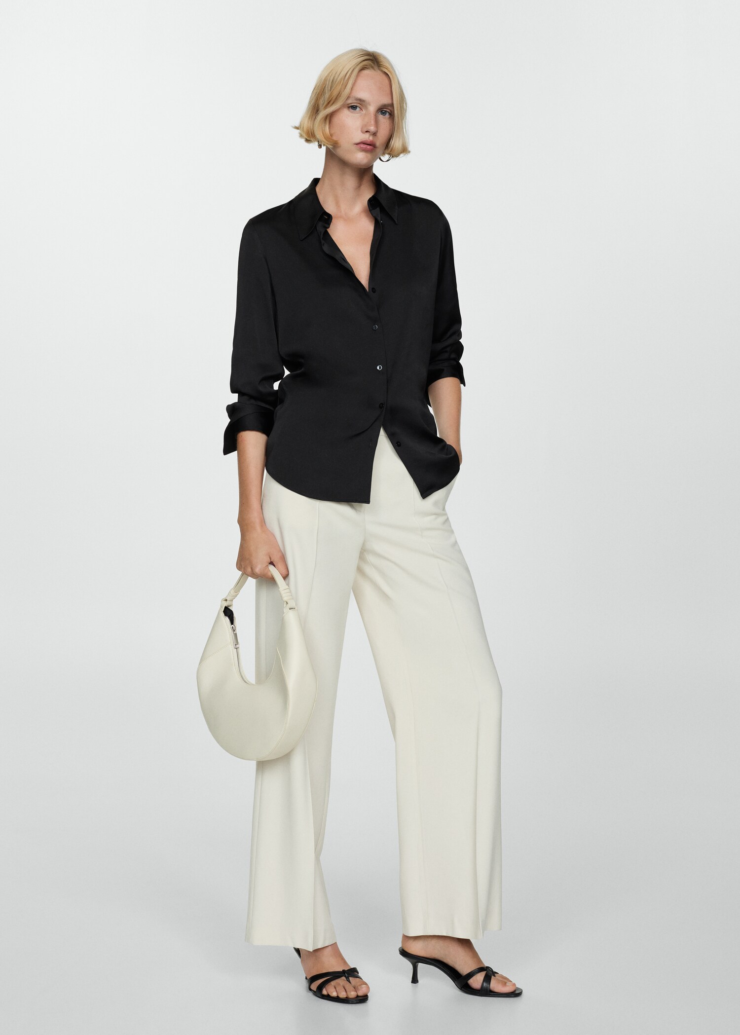 Chemise fluide satinée - Plan général