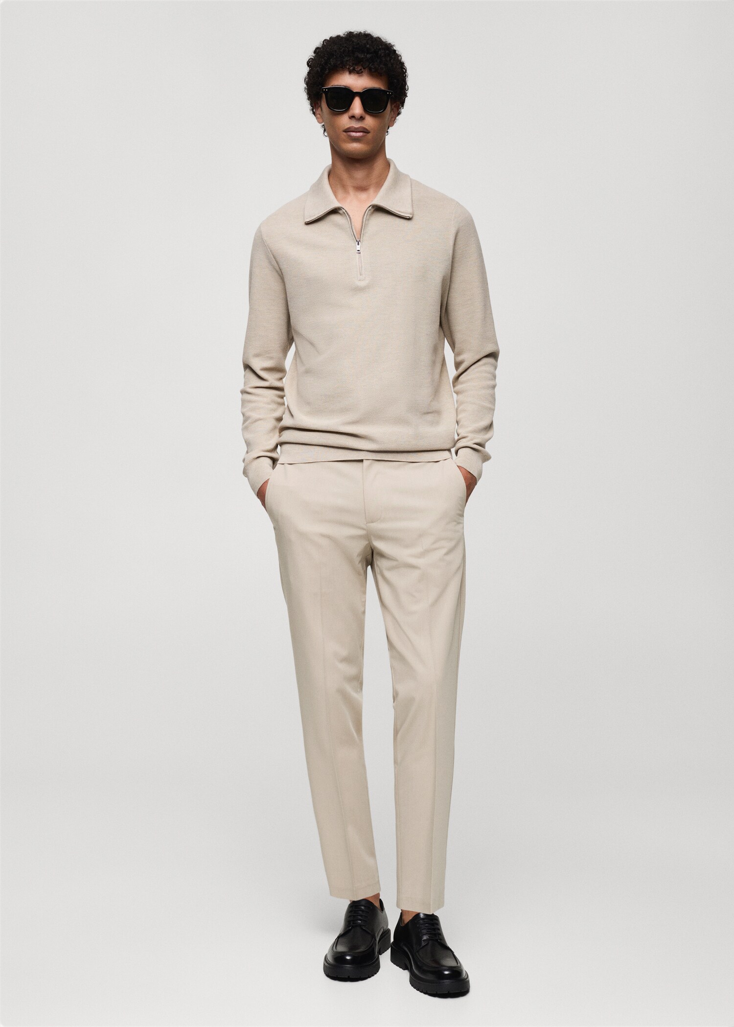 Comfort stretch slim-fit broek - Overzichtstekening