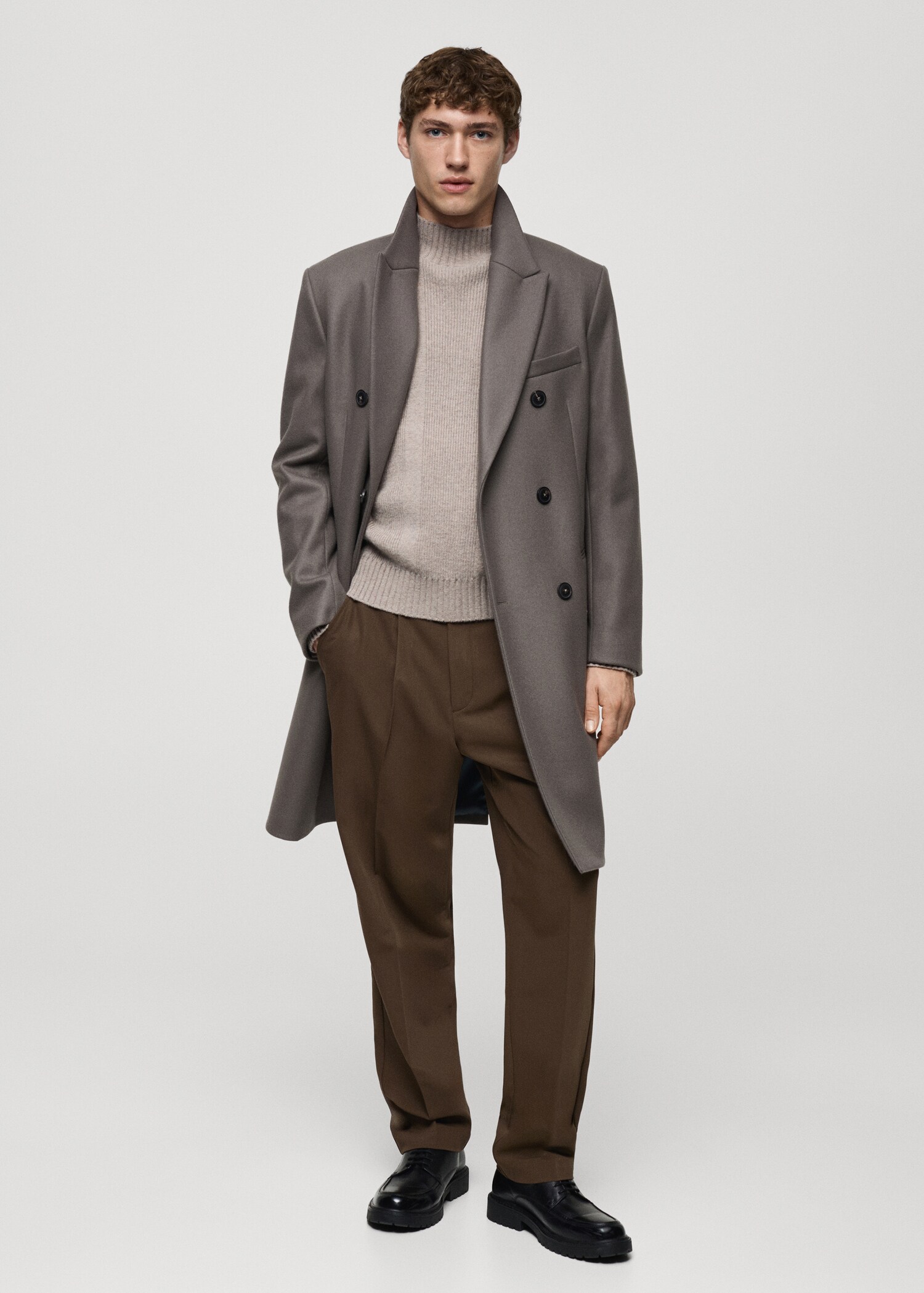 Pantalon regular-fit fluide pinces - Plan général