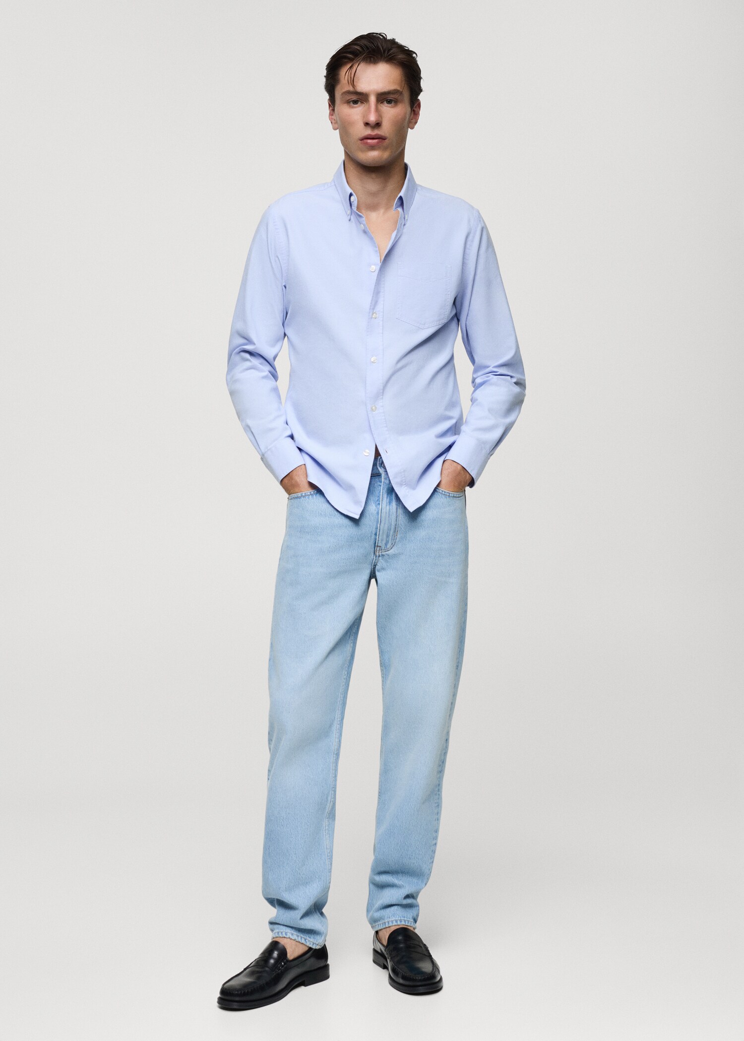 Regular fit Oxford cotton shirt - General plane