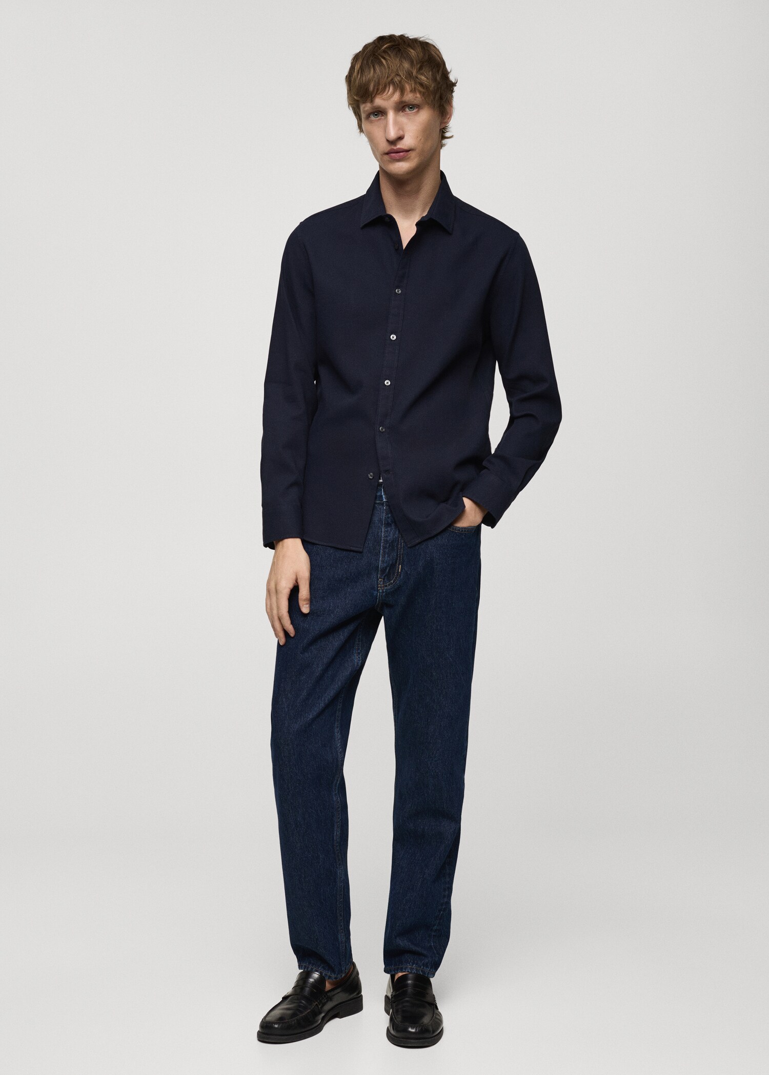 Camisa 100% algodón estructura regular fit - Plano general