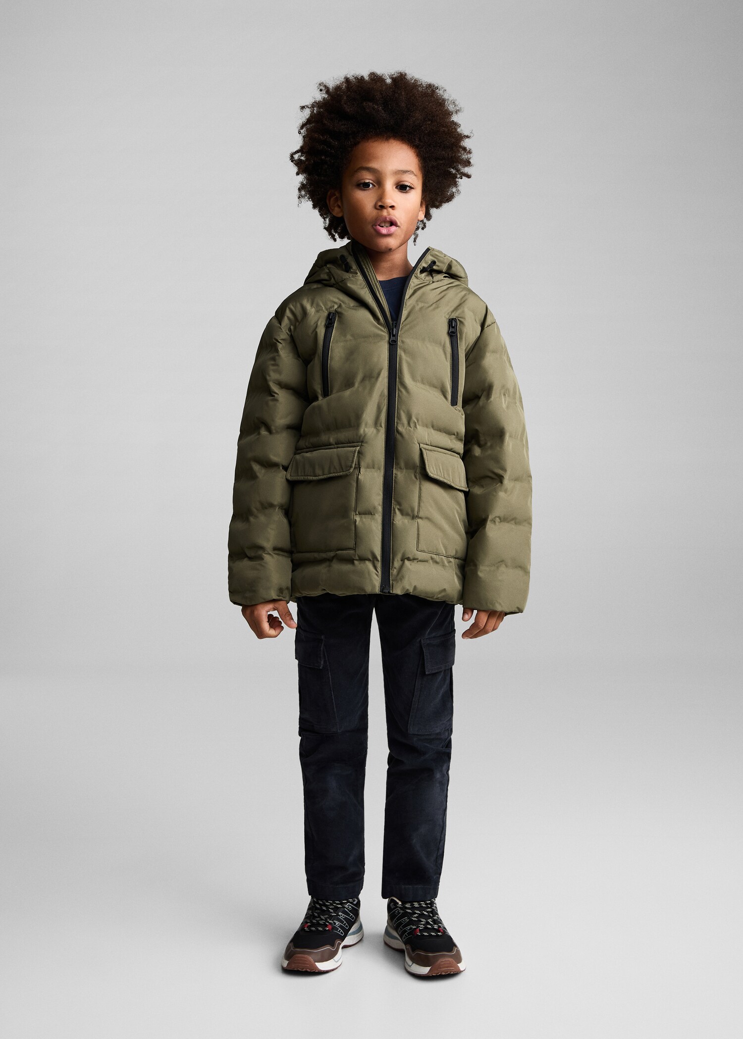 Pocket quilted jacket - General plane