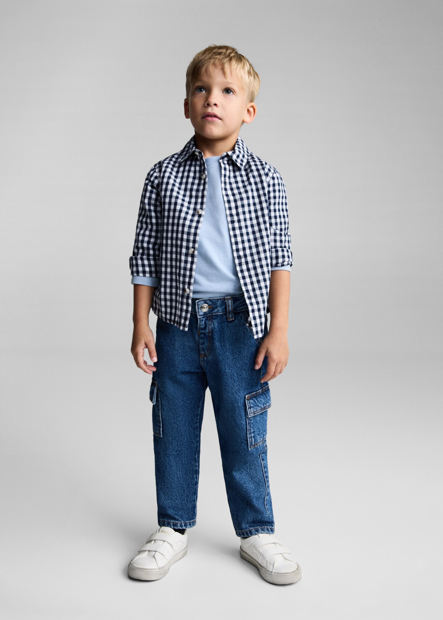 Gingham check shirt - General plane