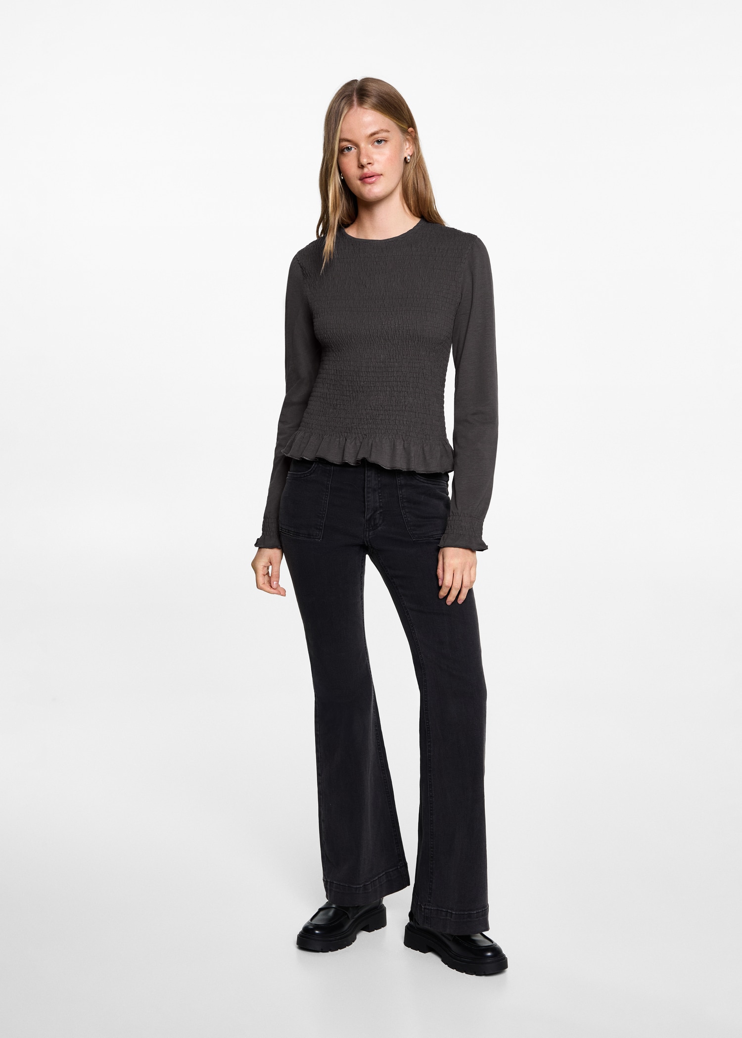 Ruched detail blouse - General plane