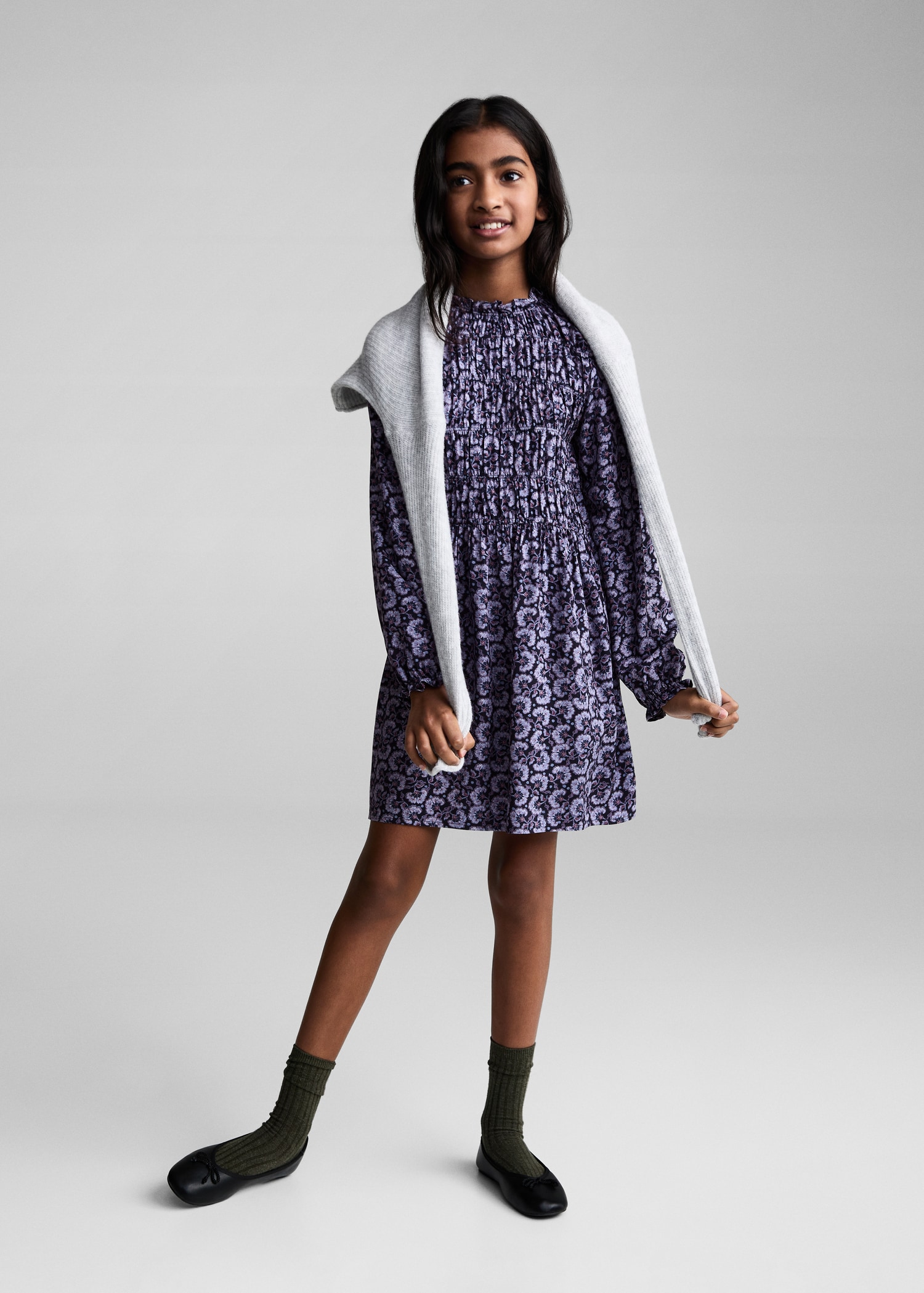 Robe à imprimé fleurs - Plan général