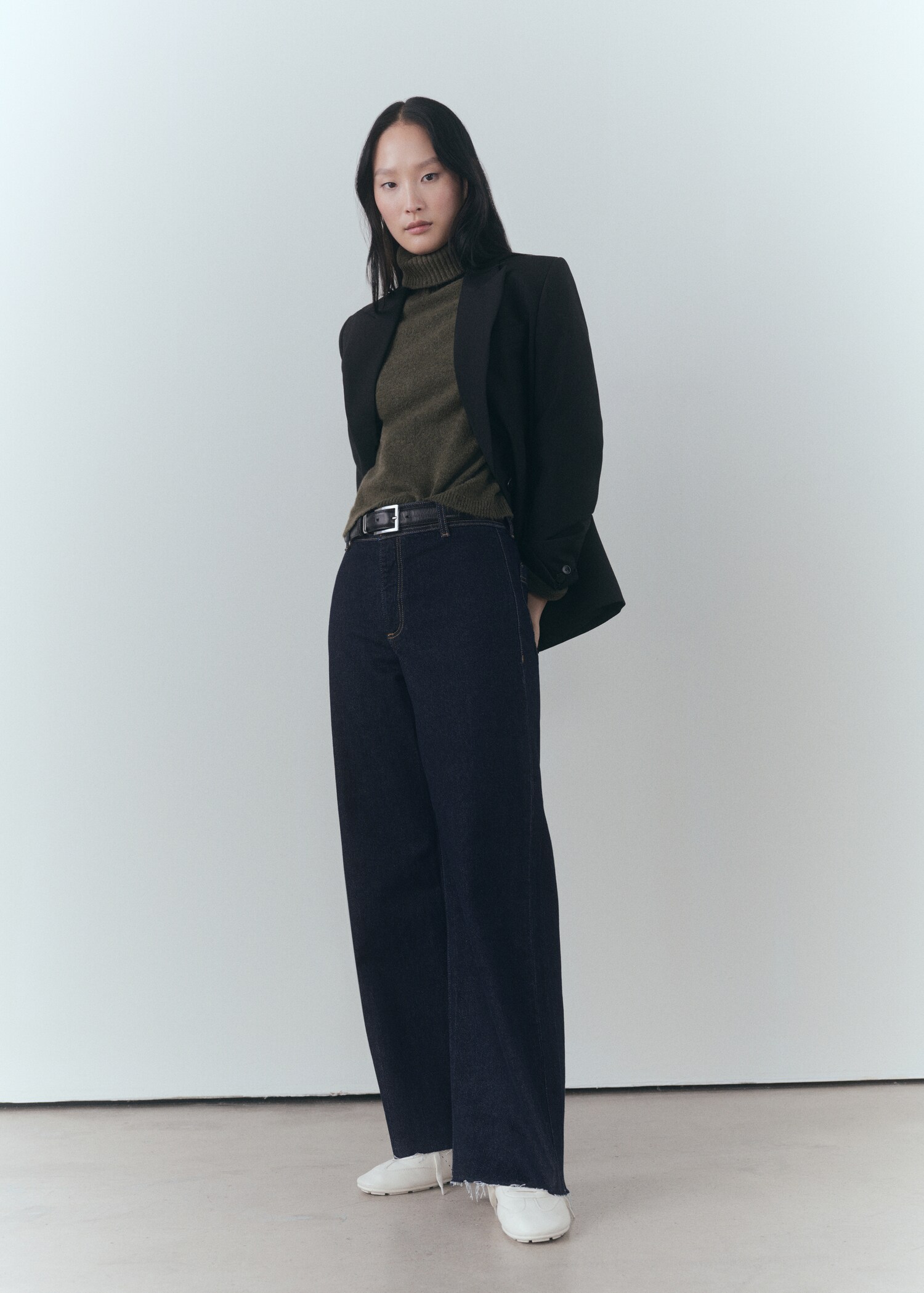 Jean Catherin style jupe-culotte rinse wash - Plan général