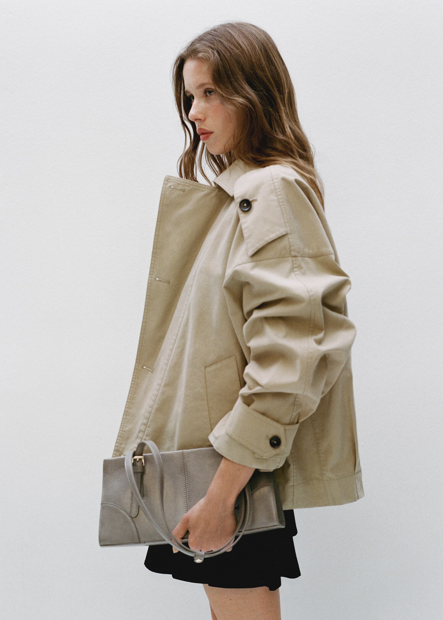 Shoulder bag with buckles - General plane