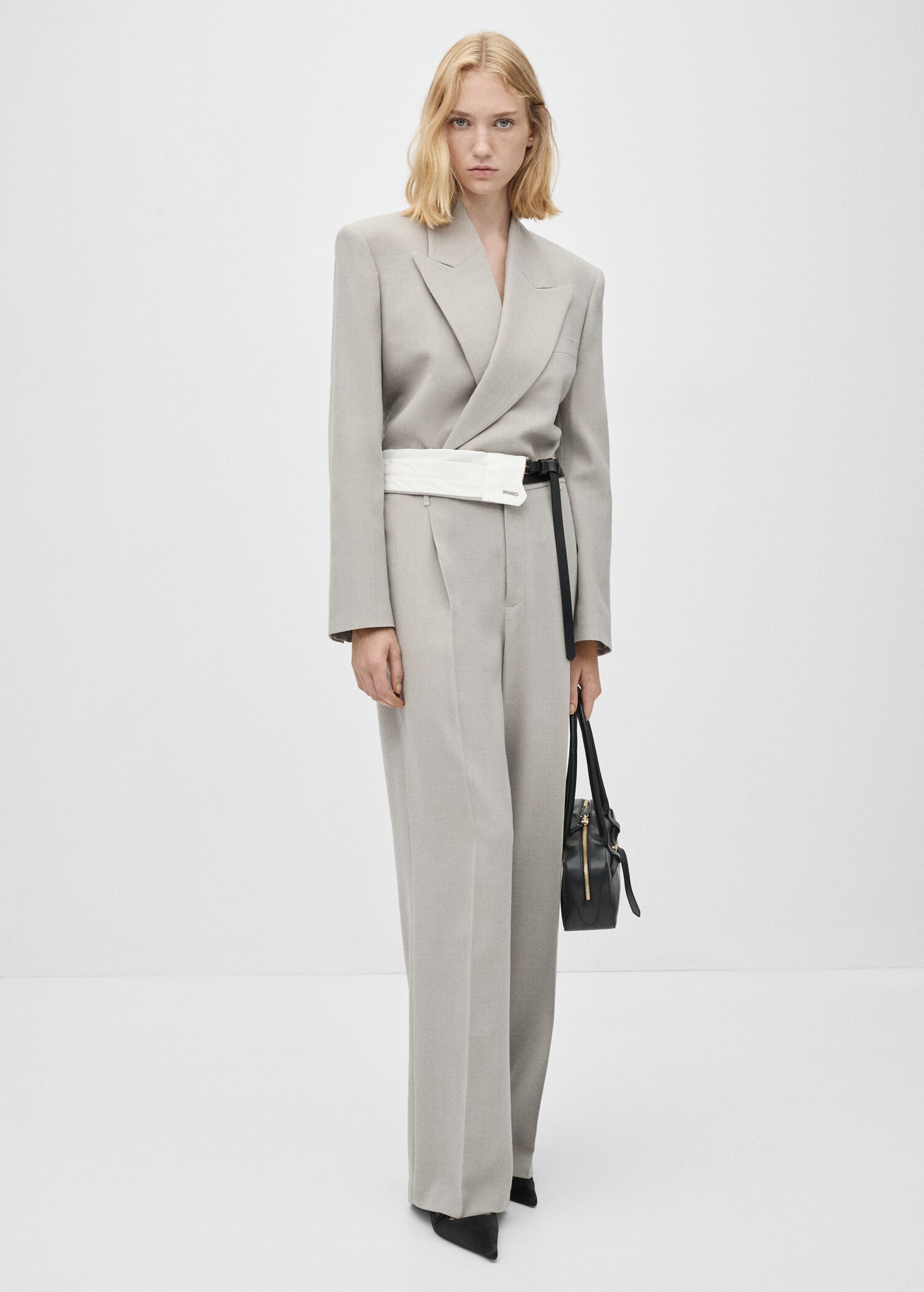 Straight-fit suit trousers - General plane