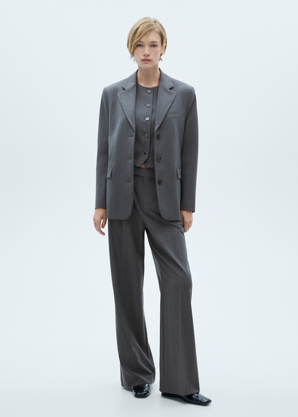 Pinstripe suit trousers Women MANGO United Arab Emirates