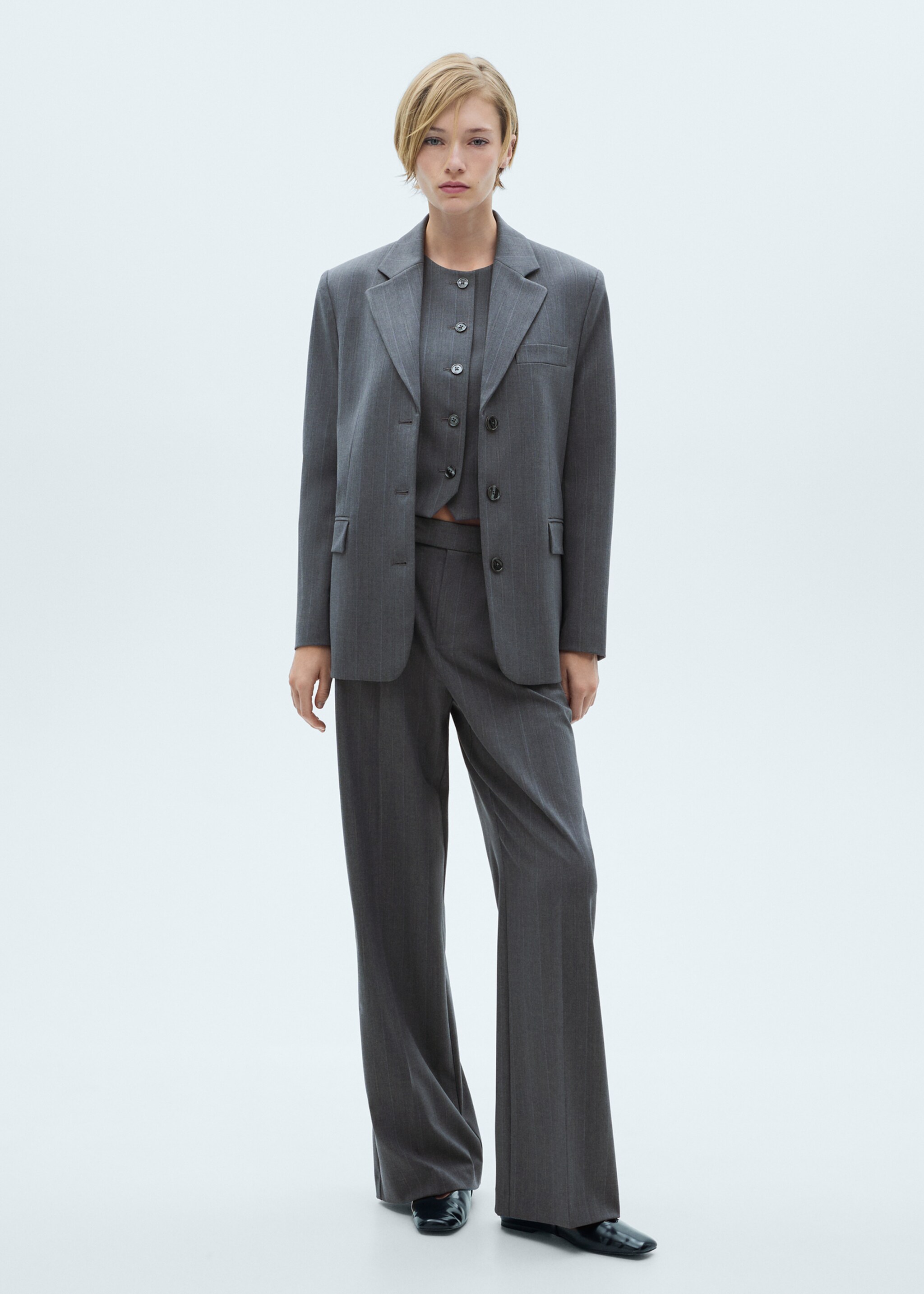 Pinstripe suit trousers - General plane