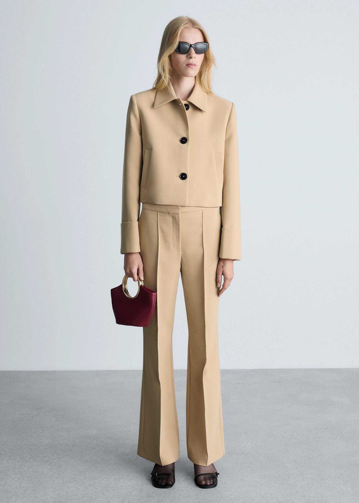 Flared suit pants - General plane