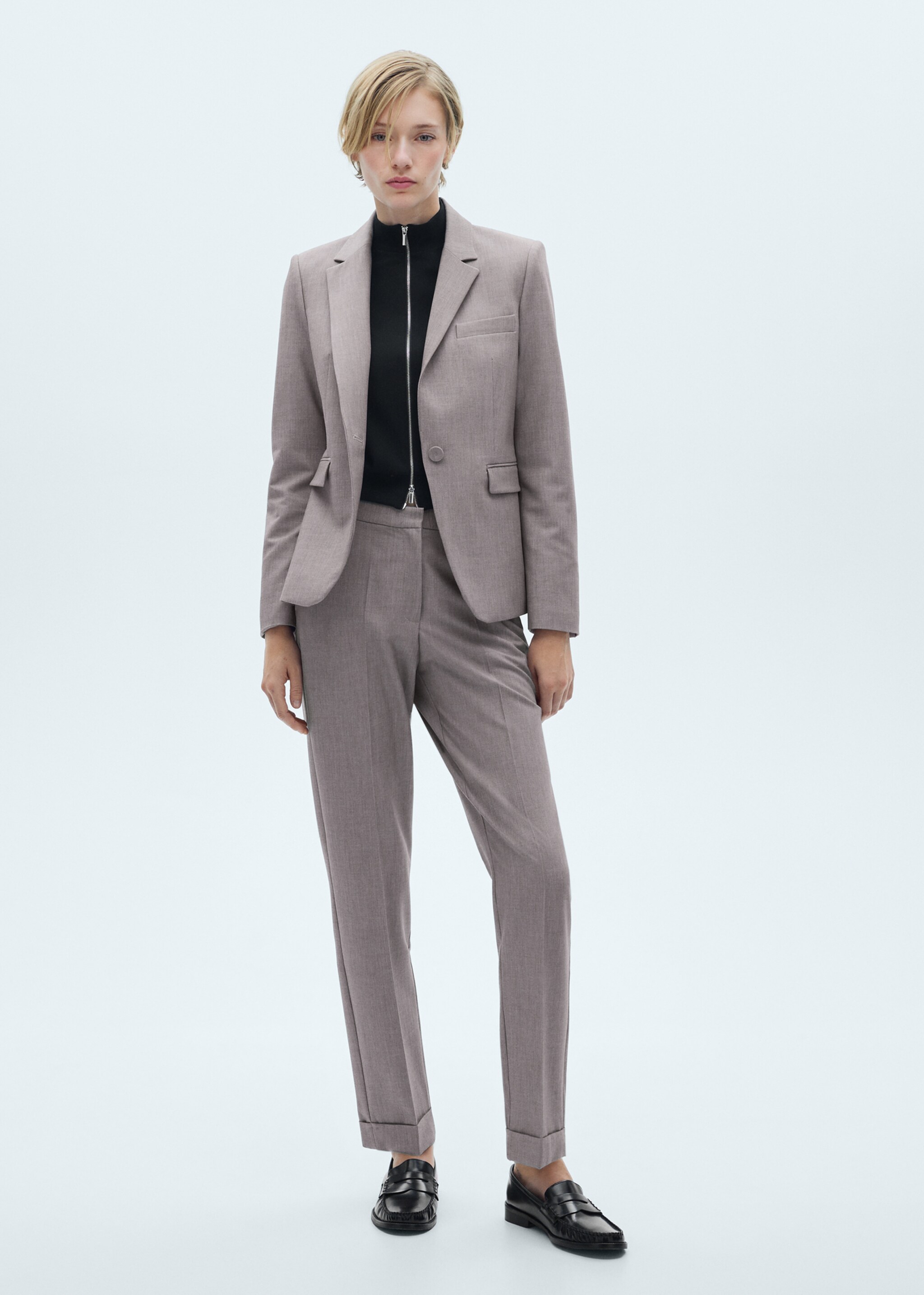 Pantalón recto traje - Plano general