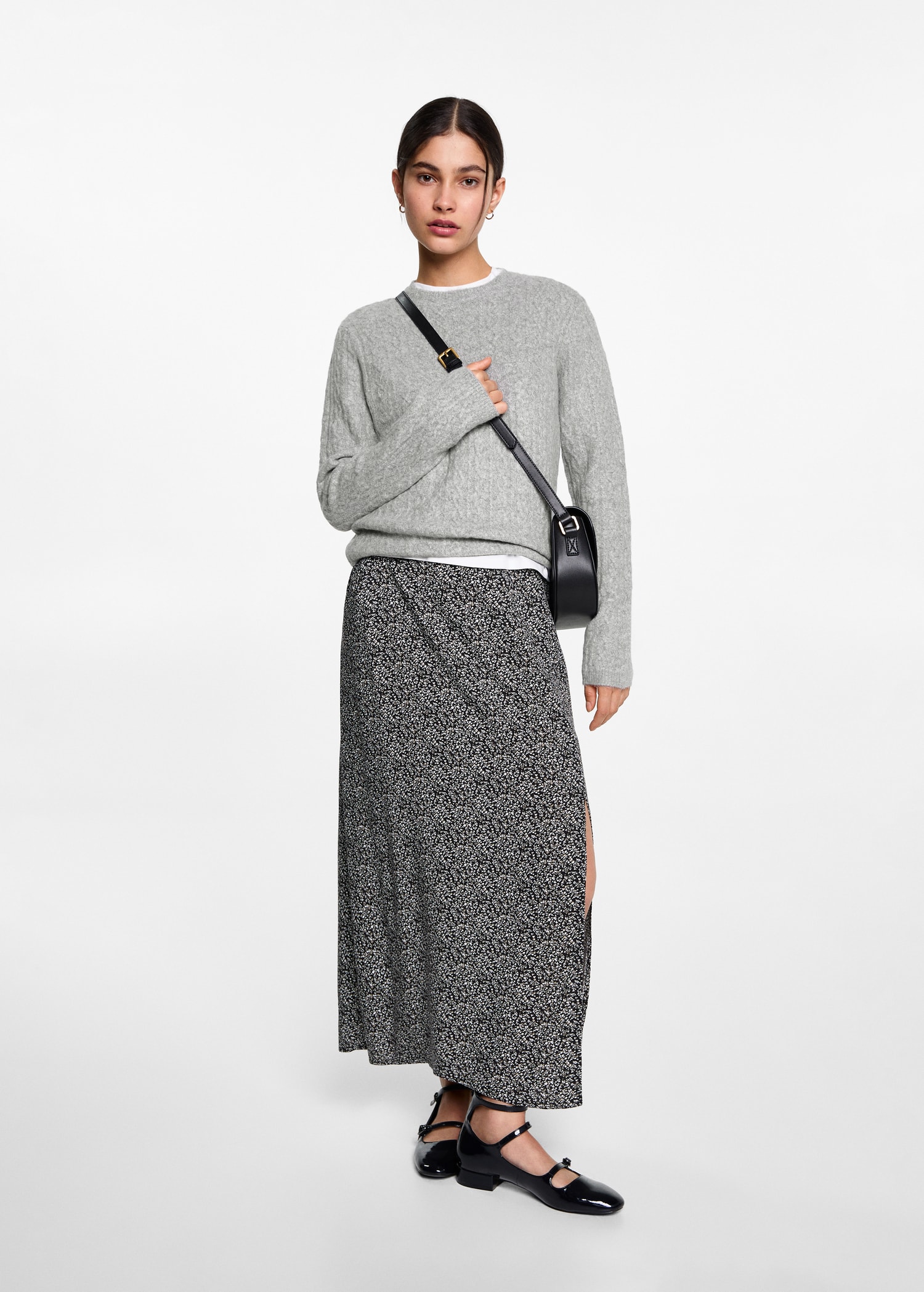 Pull-over maille tressée - Plan général