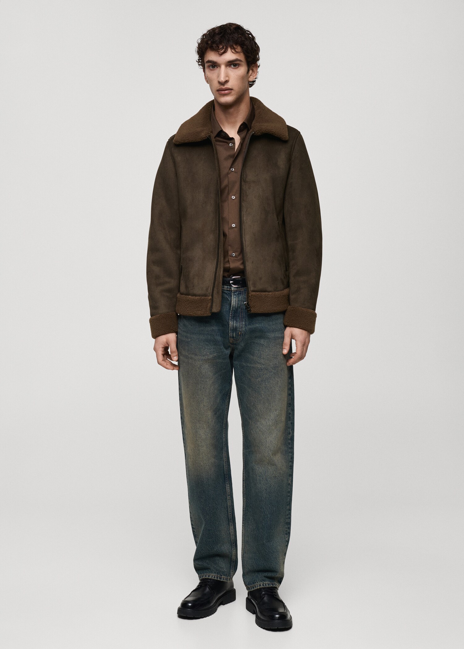 Veste double face effet daim - Plan général