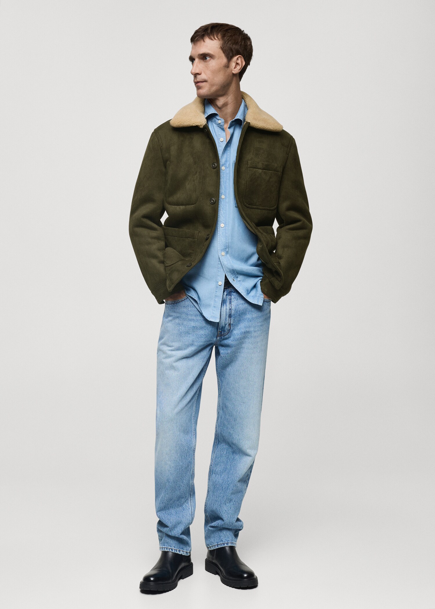 Double face jacket with fleece lining - General plane