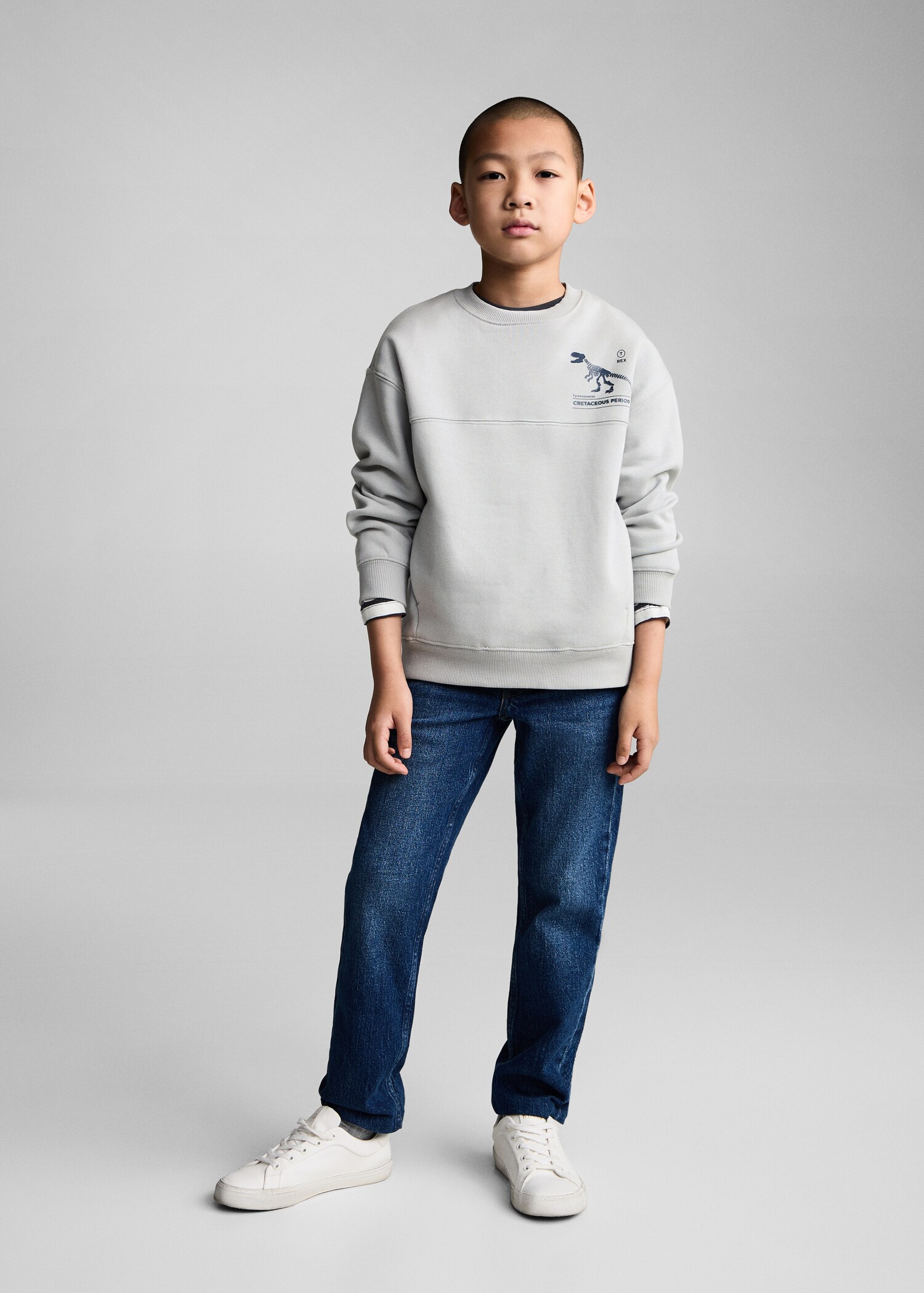 Sweat-shirt coton imprimé - Plan général