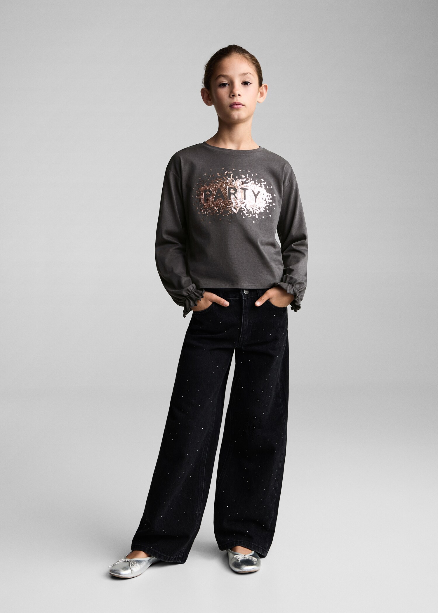 Sequins printed t-shirt - General plane