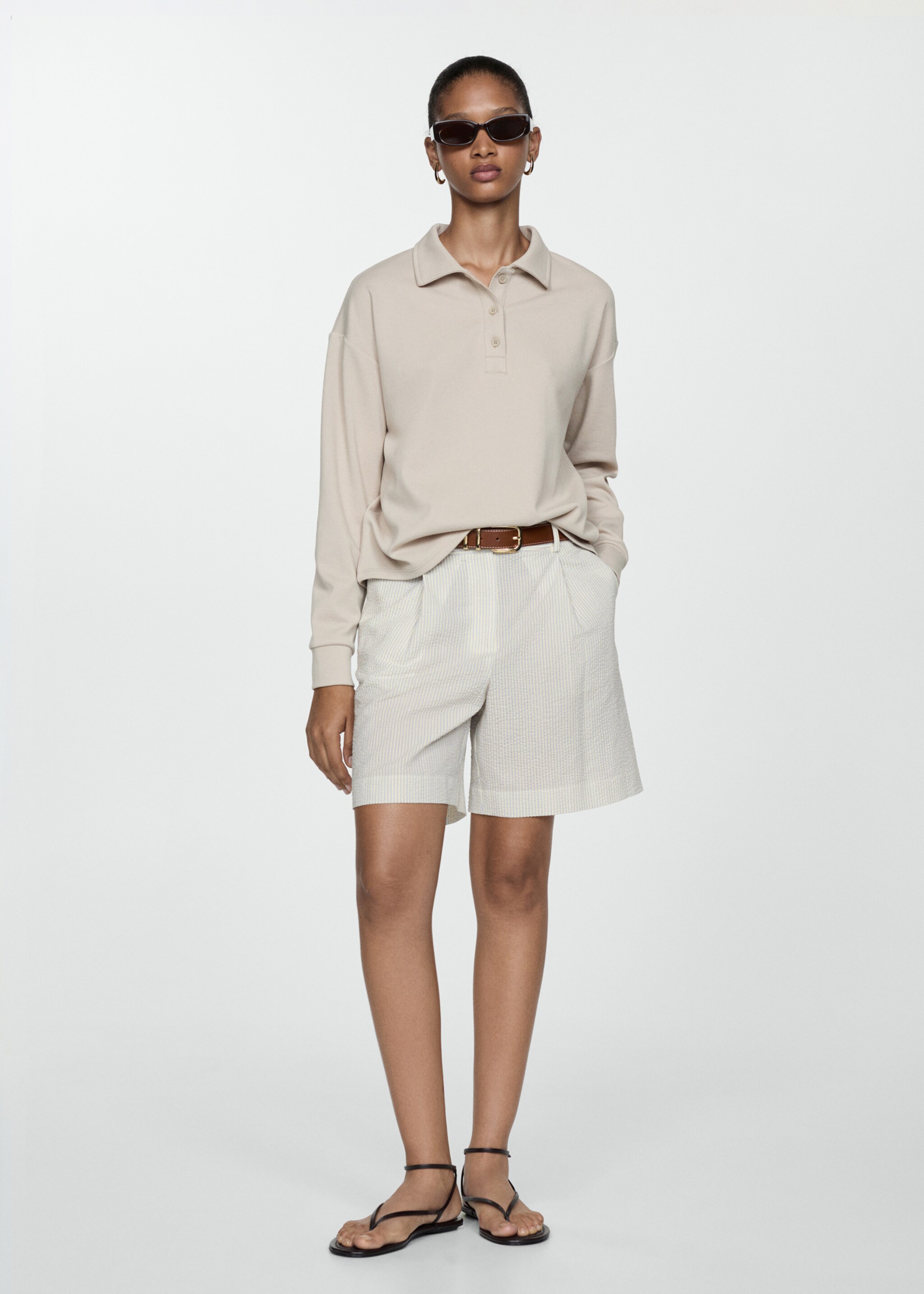 Bermudas algodón rayas - Plano general